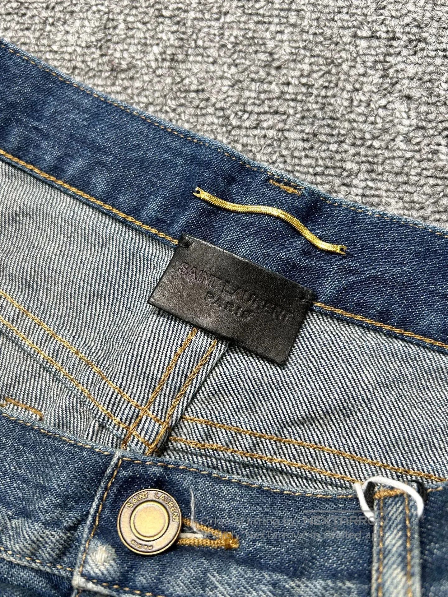 Saint Laurent Paris Saint Laurent Denim Shorts. Size 27" / US 4 / IT 40 - 6 Thumbnail
