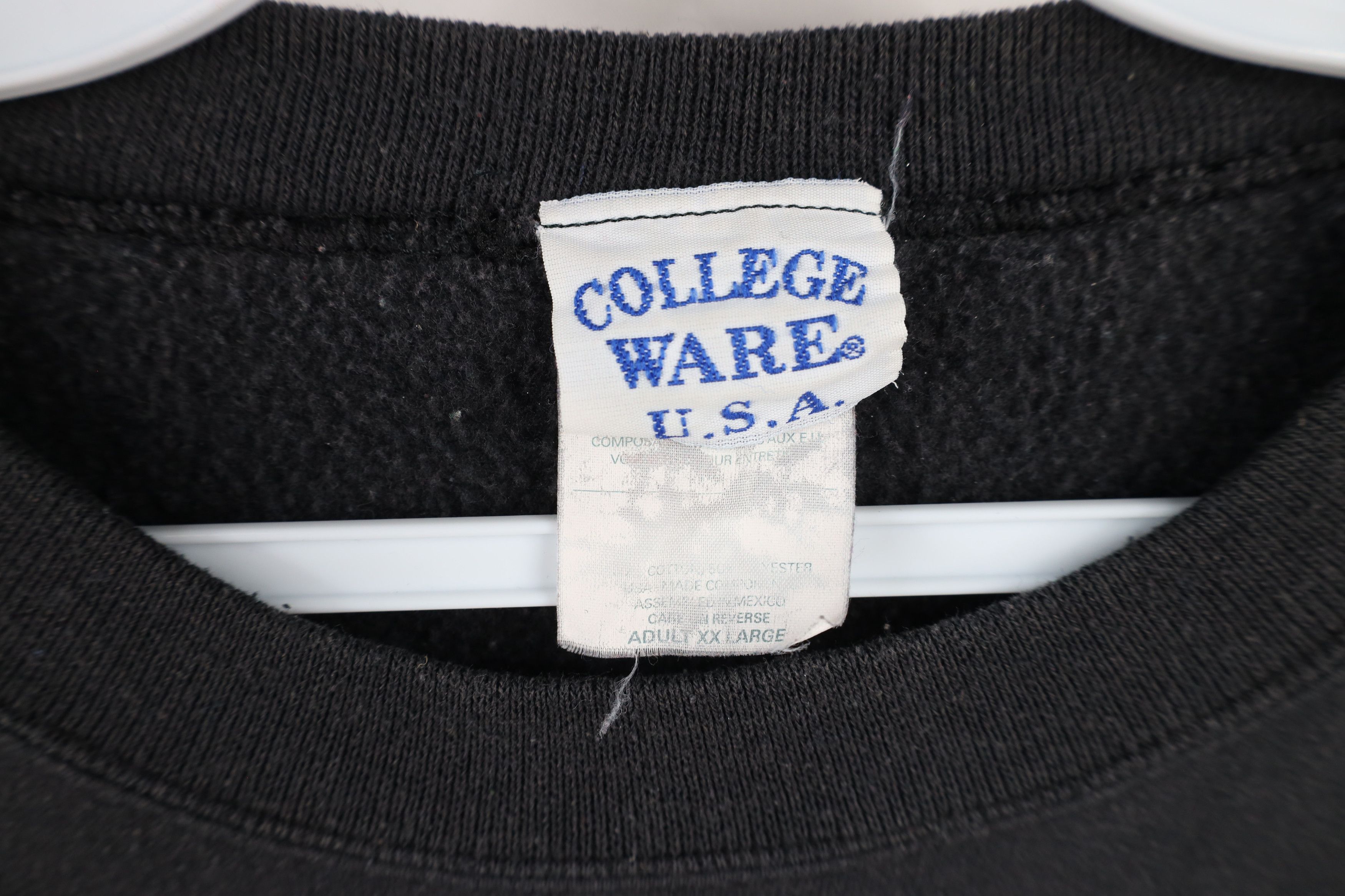 Vintage Vintage 90s Spell Land of Liberty USA Flag Sweatshirt Black Size US XXL / EU 58 / 5 - 6 Thumbnail
