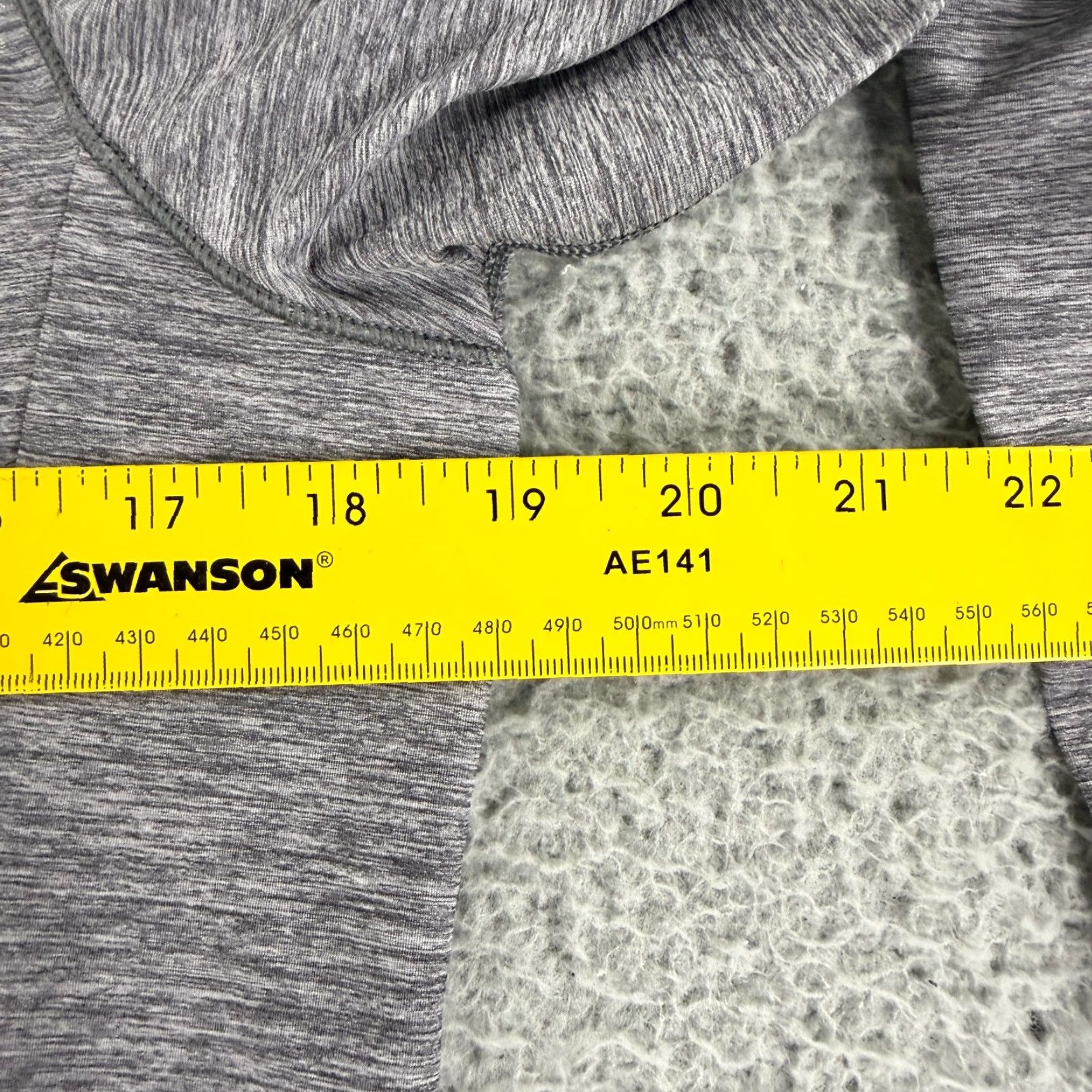 Vintage Greyson Halley Melange Quarter Zip Shirt Womens XL Gray Heathered Stretch Size XL / US 12-14 / IT 48-50 - 6 Thumbnail