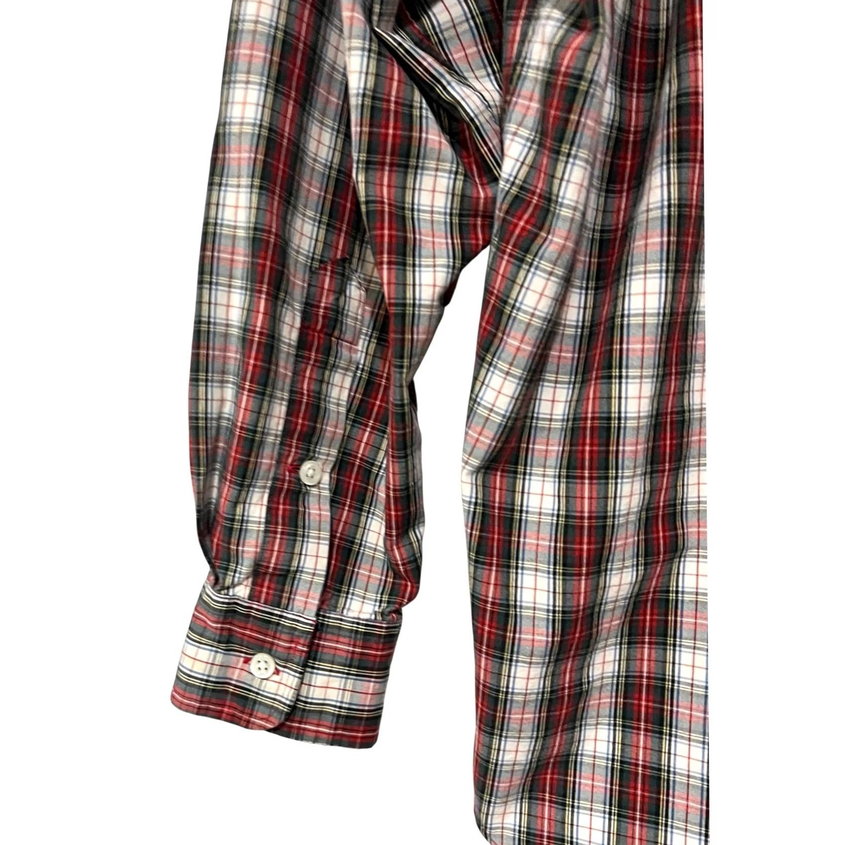 Ralph Lauren Ralph Lauren Blake Shirt Men Medium Long Sleeve Button Up Plaid 2-Ply Cotton Red Size US M / EU 48-50 / 2 - 5 Thumbnail