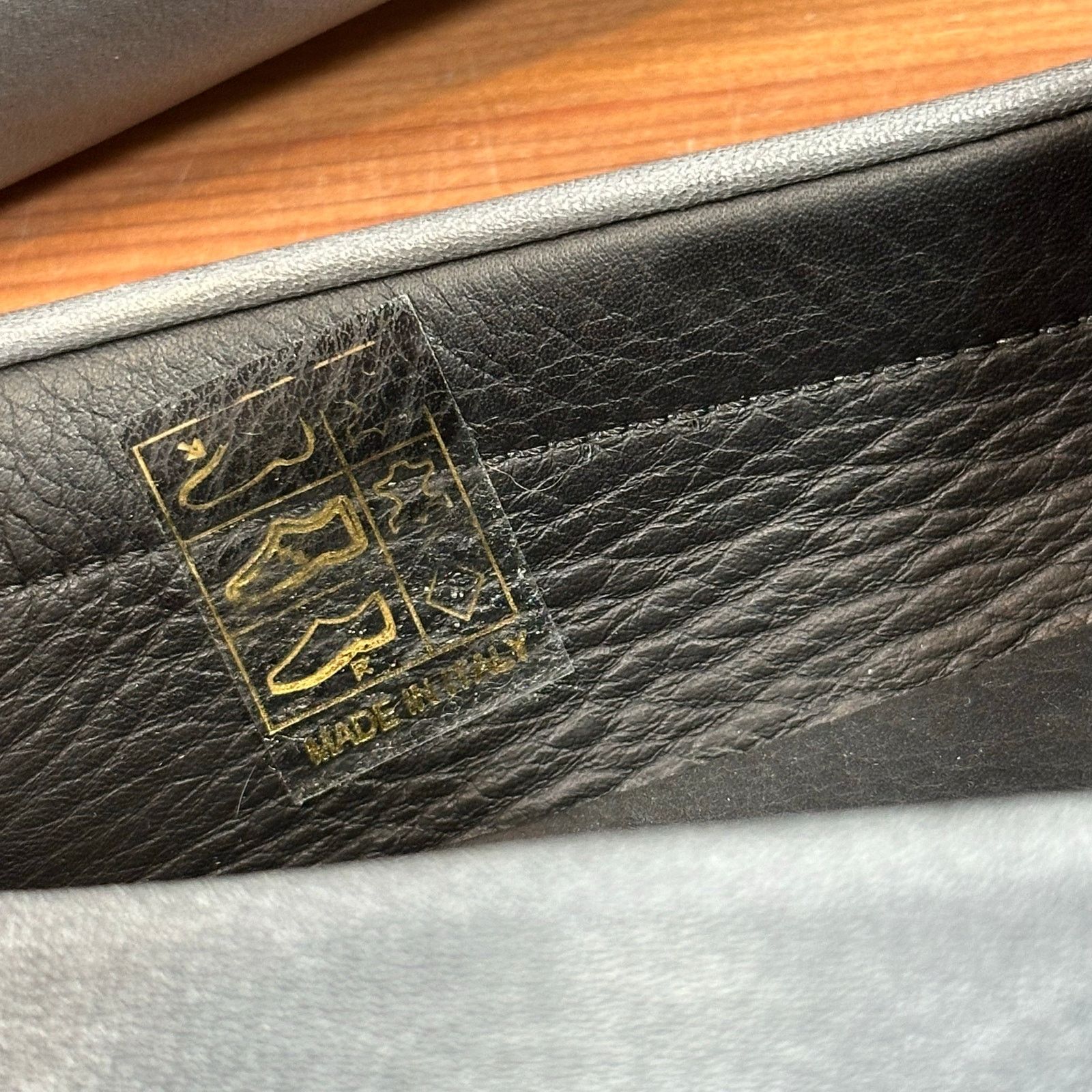M. GEMI The Pastoso Grey Leather Penny Loafers