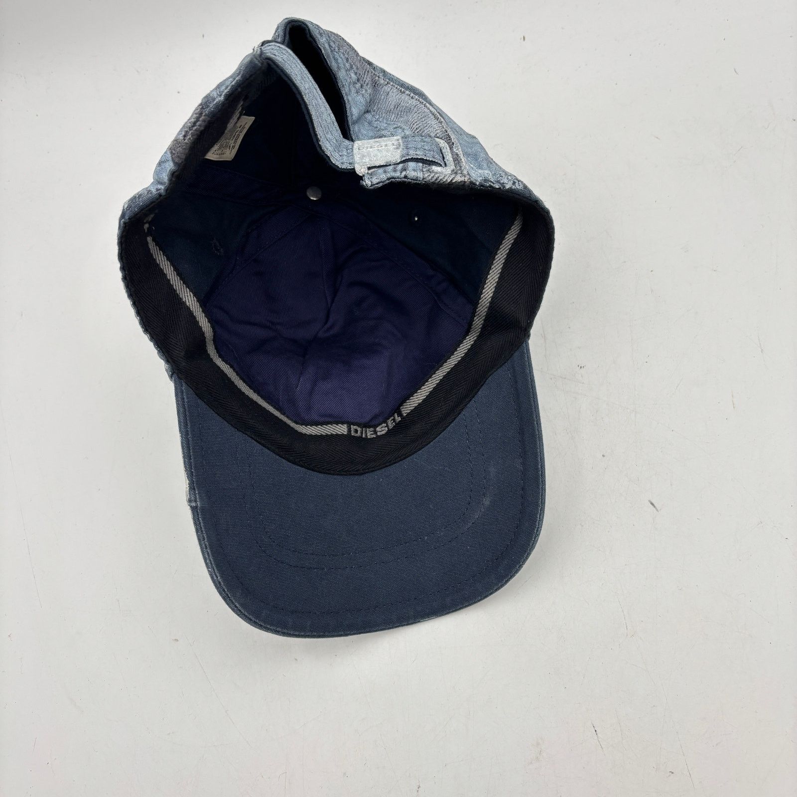 Diesel Diesel White Painted Hat Adjustable Avant Garde Y2K Size ONE SIZE - 7 Thumbnail