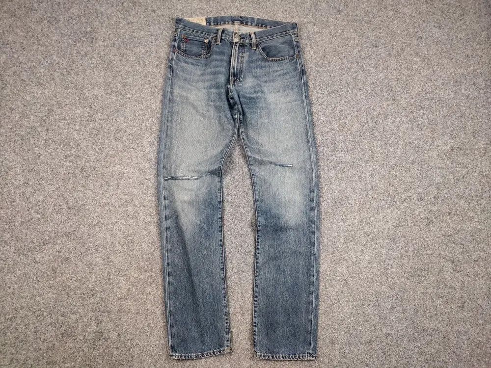 Polo Ralph Lauren Vintage 90s Polo Ralph Lauren Distressed Washed Denim Jeans Size US 32 / EU 48 - 5 Thumbnail
