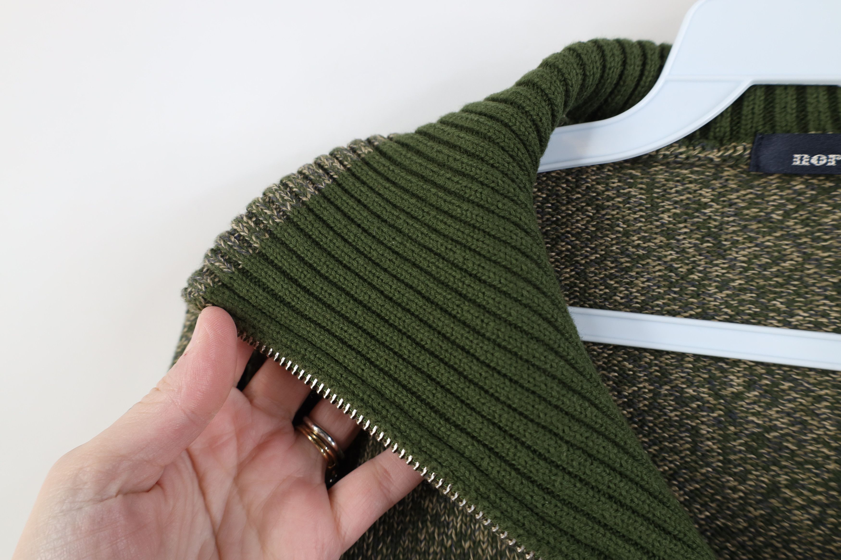 Vintage Vintage 90s Streetwear 1/4 Half Zip Cotton Pullover Sweater Size US L / EU 52-54 / 3 - 4 Thumbnail