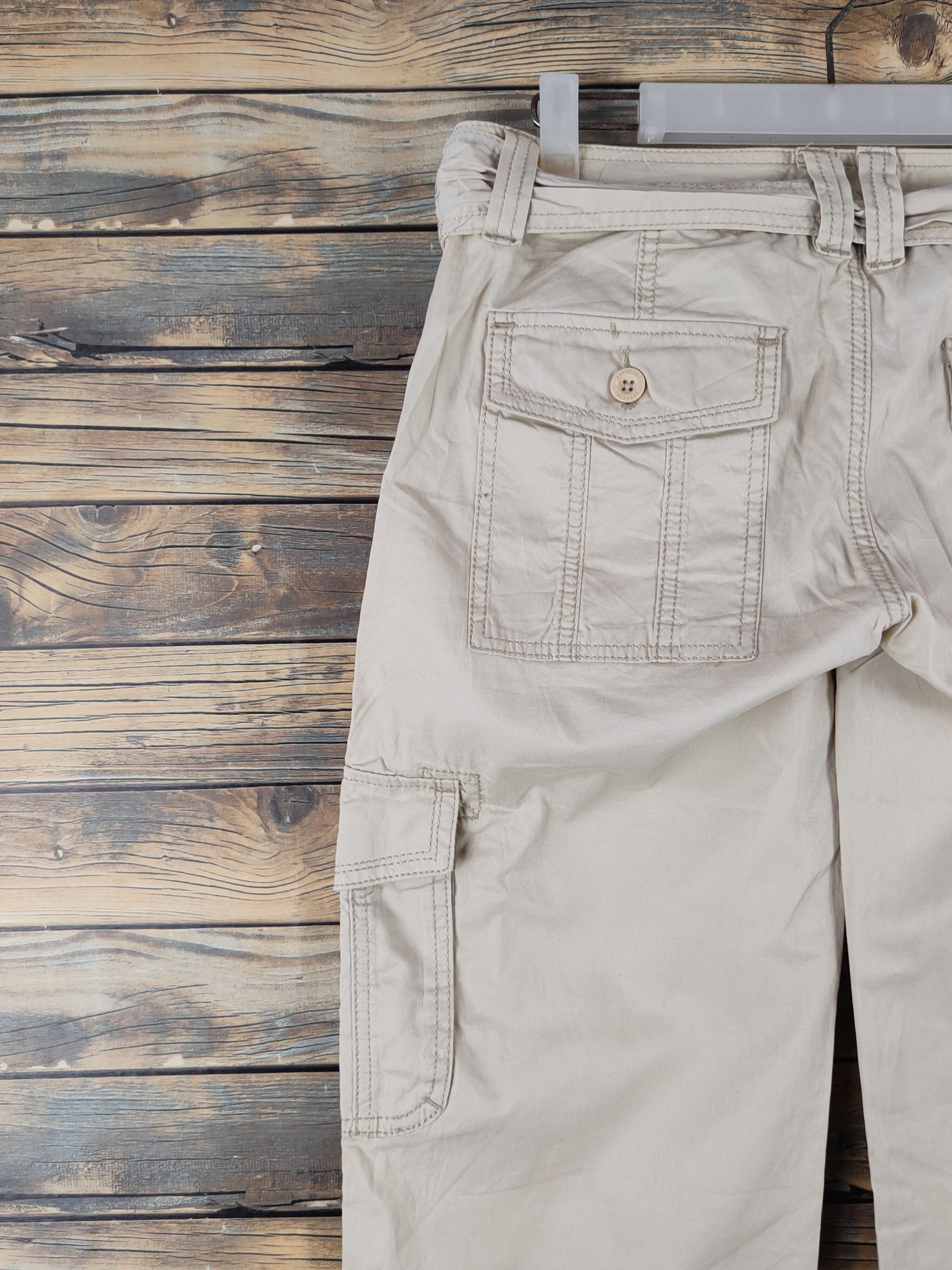 Japanese Brand DL Express Ivory Multipocket Tactical Cargo Pants #1344 Size 28" / US 6 / IT 42 - 8 Thumbnail