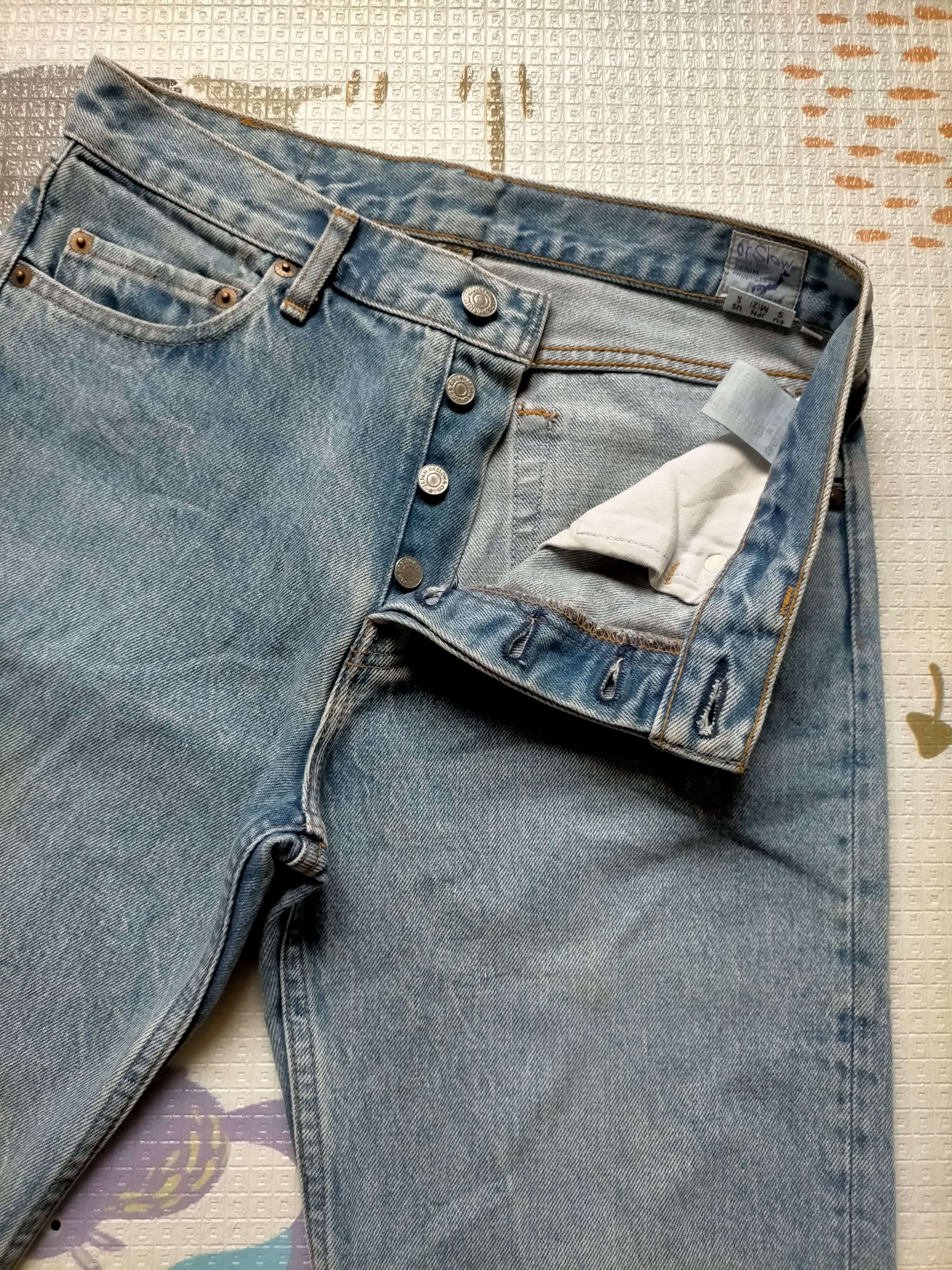 Orslow Orslow Japan Button Fly Blue Jeans Size US 30 / EU 46 - 6 Thumbnail