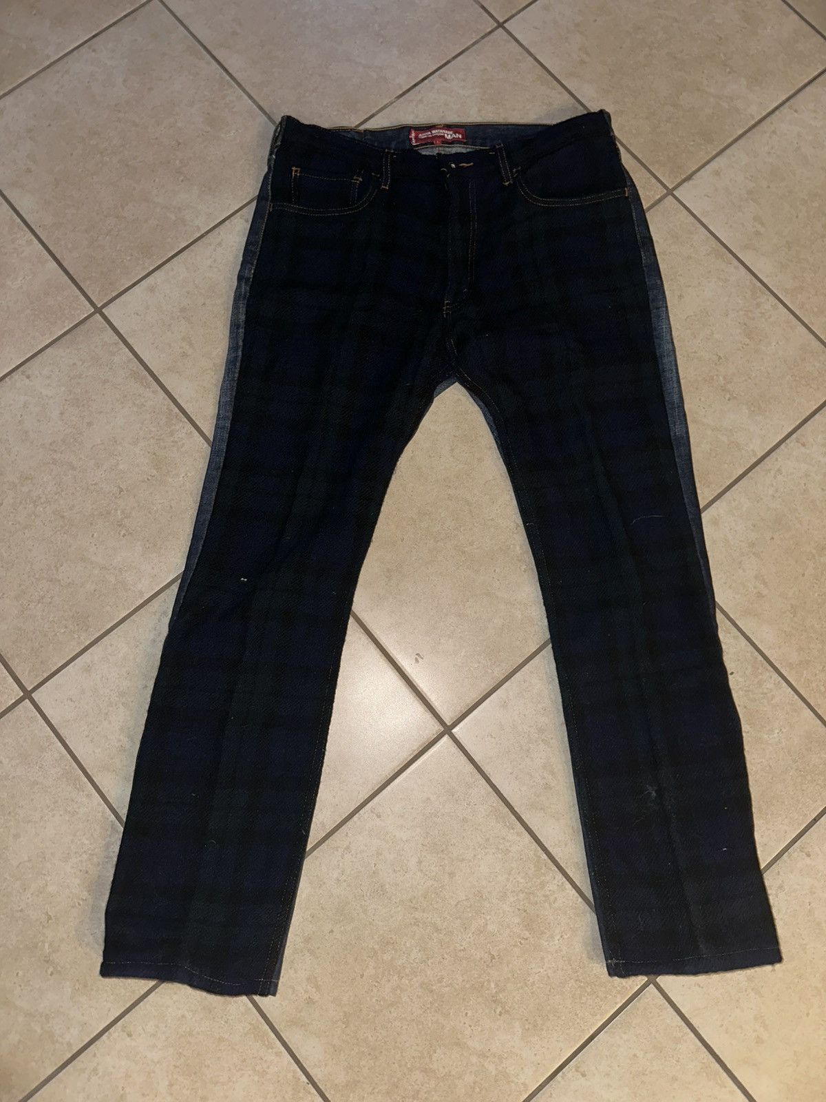 Junya Watanabe × Levi's Junya Watanabe MAN x Levi's Reconstructed Plaid Jeans Size US 35 - 1 Thumbnail