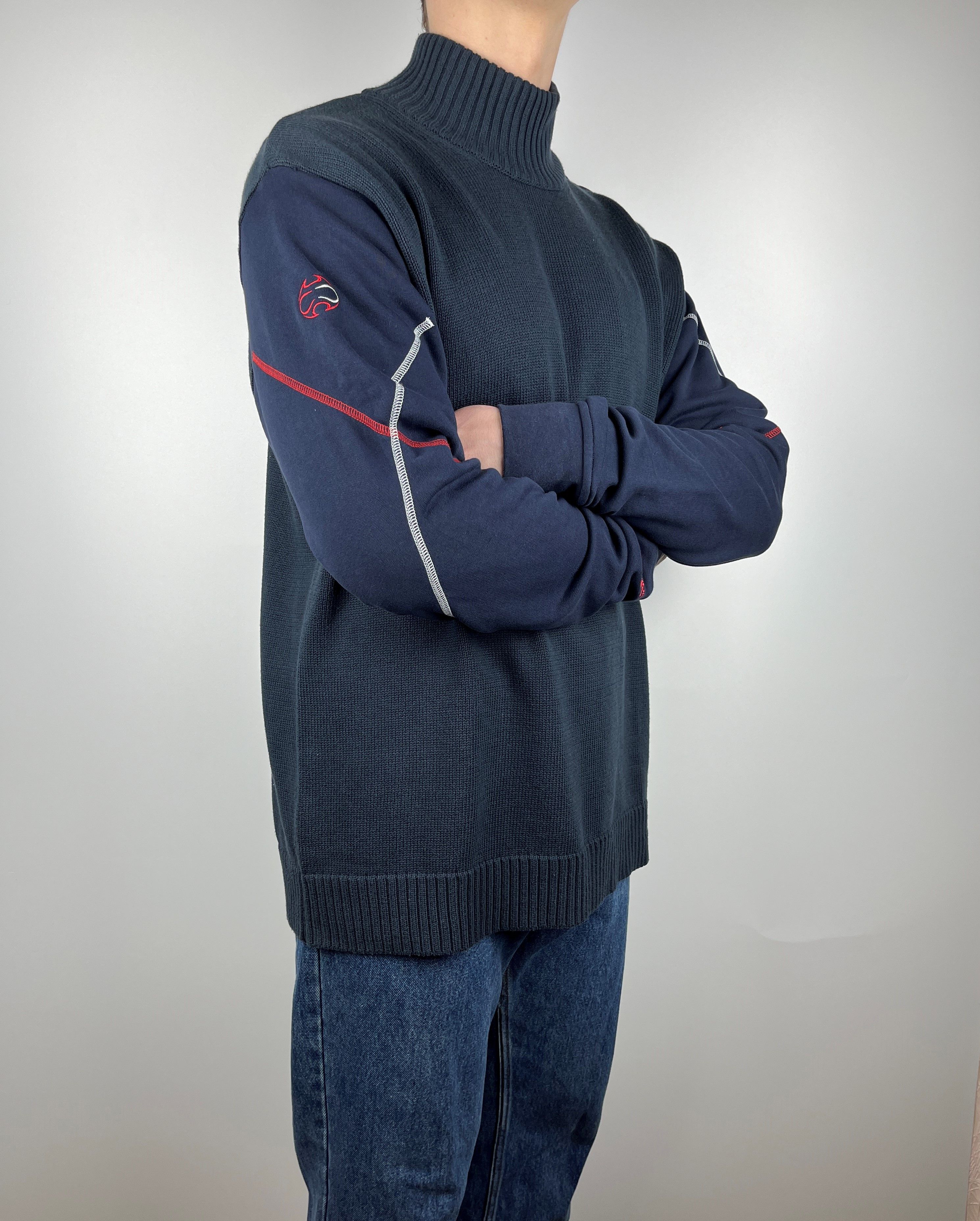 Vintage 00's Adidas Red Bull Salzburg Y2K Turtleneck Sweater