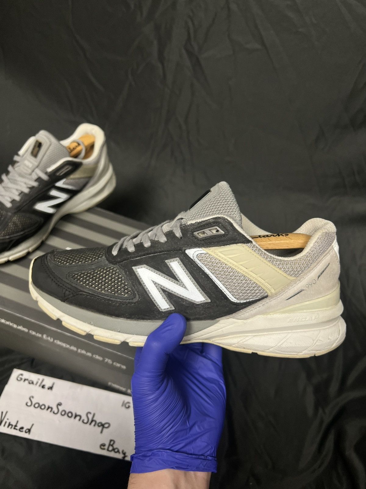New Balance New balance 990 grey made in USA 990v5 black 990bm5 Size US 9.5 / EU 42-43 - 3 Thumbnail