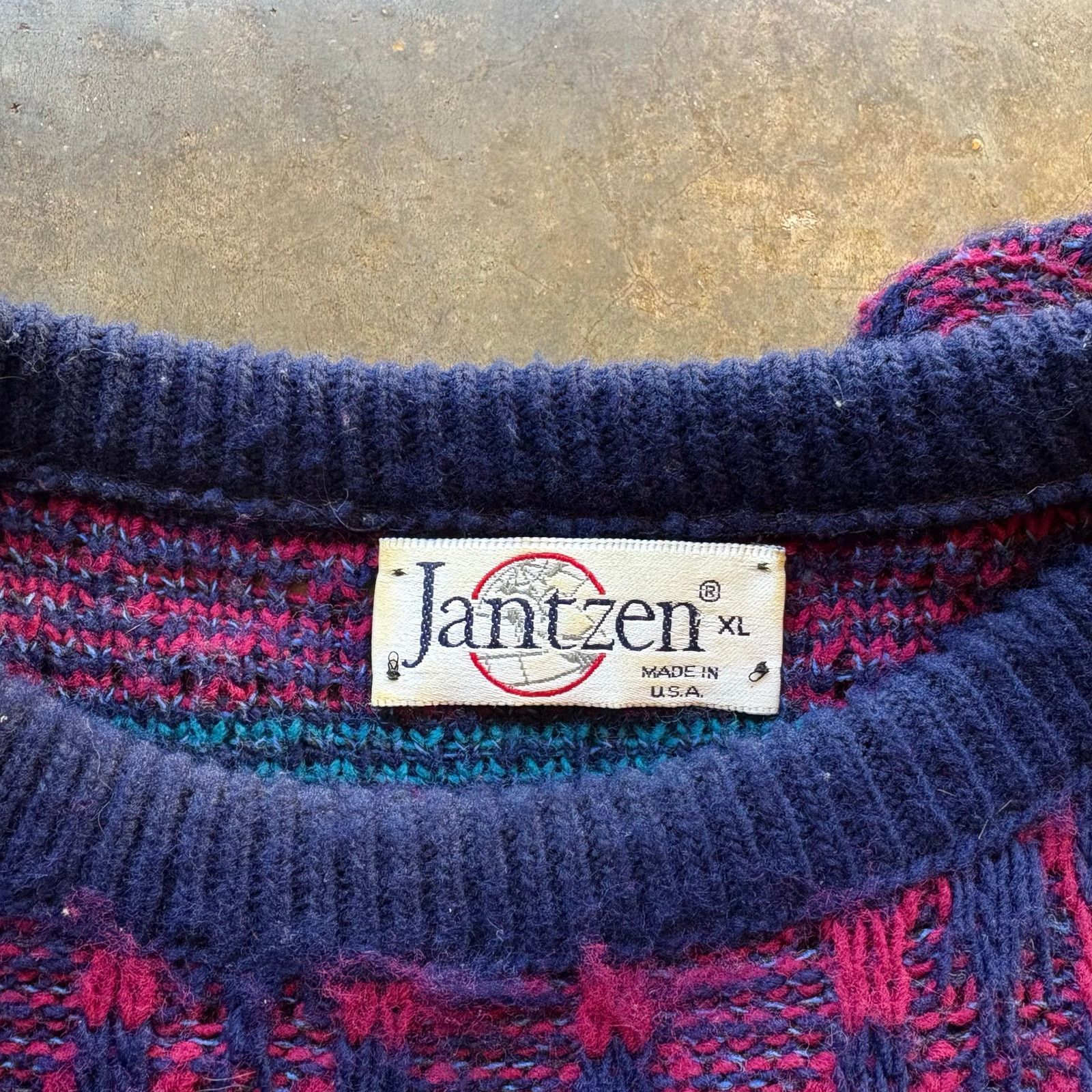 Jantzen Beautiful Vintage USA Made Jantzen Knit Sweater Size US XL / EU 56 / 4 - 2 Thumbnail