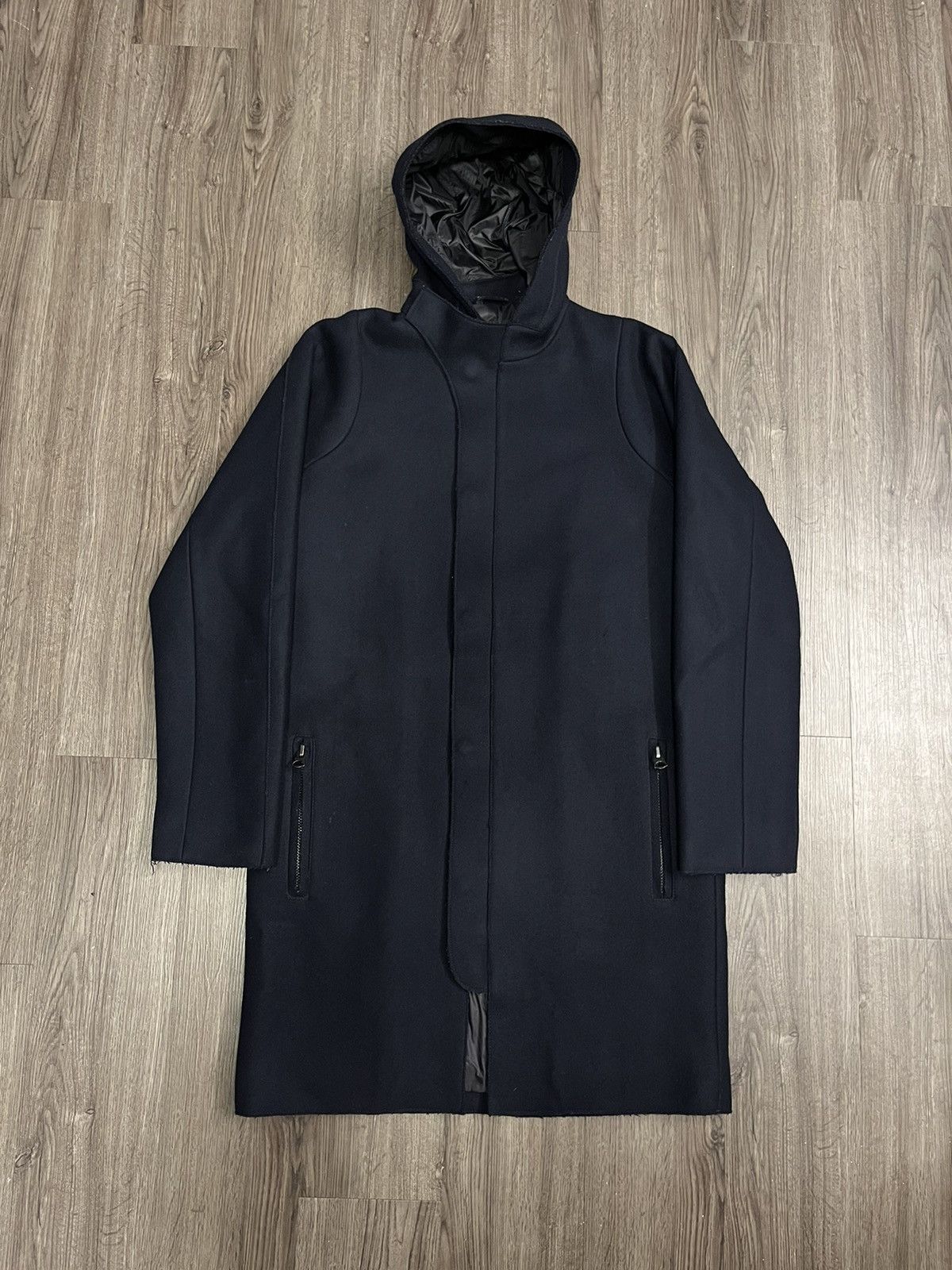 image of Acne Studios Milton Aw14 Wool Coat in Blue, Men's (Size Small)