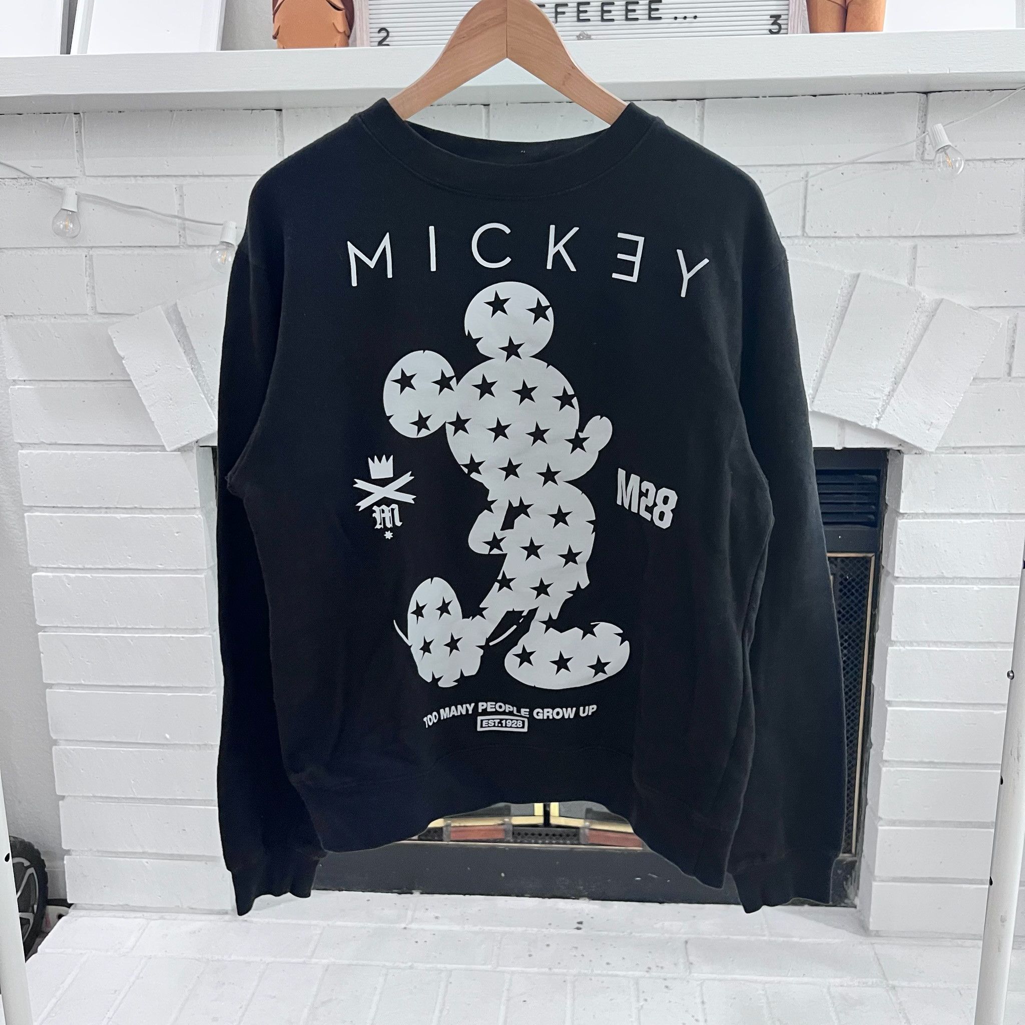 Disney Neff X Disney Mickey Silhouette Stars Fleece Sweatshirt Size US S / EU 44-46 / 1 - 1 Thumbnail
