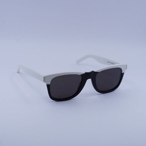 Saint Laurent Paris Saint Laurent SL51 049 Sunglasses White/Black Square Frame Size ONE SIZE - 7 Thumbnail