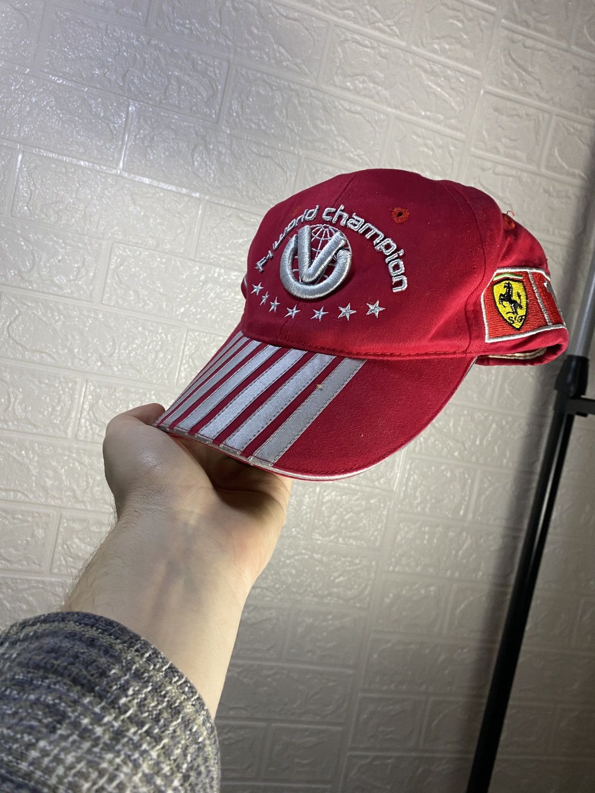 Vintage Ferrari Vintage Cap Michael Schumacher World Champion F1 Size ONE SIZE - 6 Thumbnail