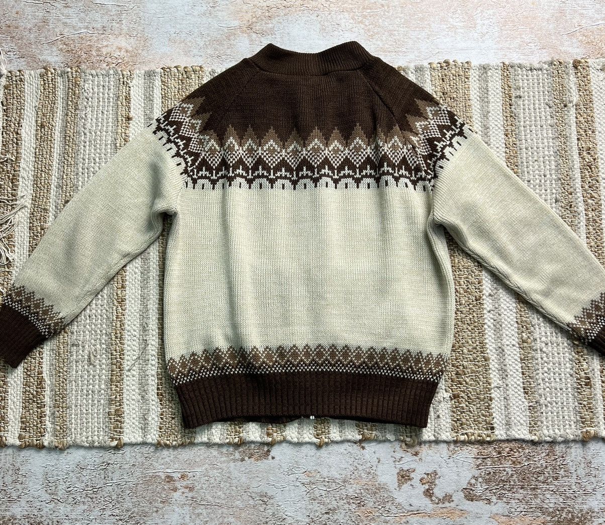 Vintage Vintage wool Navajo zip knit bomber Size US S / EU 44-46 / 1 - 4 Thumbnail