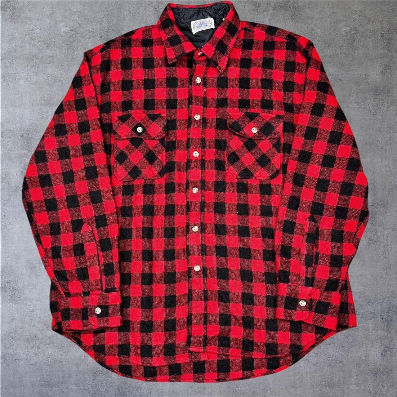 Other Vintage Red And Black Wool Flannel Size US XL / EU 56 / 4 - 1 Thumbnail