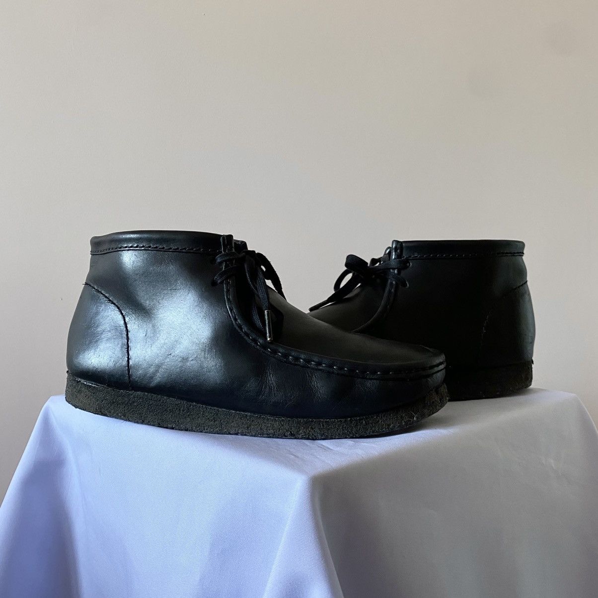 Clarks Clarks Wallabee Leather Ankle Boots Guidi MoMA Style Size US 10 / EU 43 - 1 Thumbnail