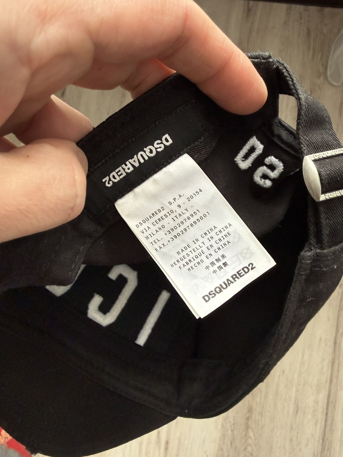 Dsquared2 DSQUARED2 ICON Logo Black Baseball Cap Adjustable Size ONE SIZE - 17 Thumbnail