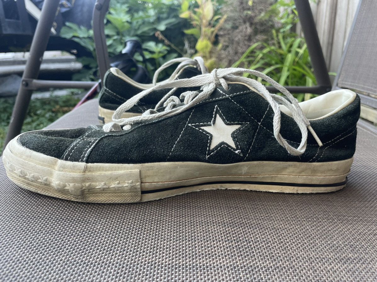 Converse RARE Vintage 80s/90s Converse One Star Black Suede Nirvana 9 Size US 9 / EU 42 - 7 Thumbnail