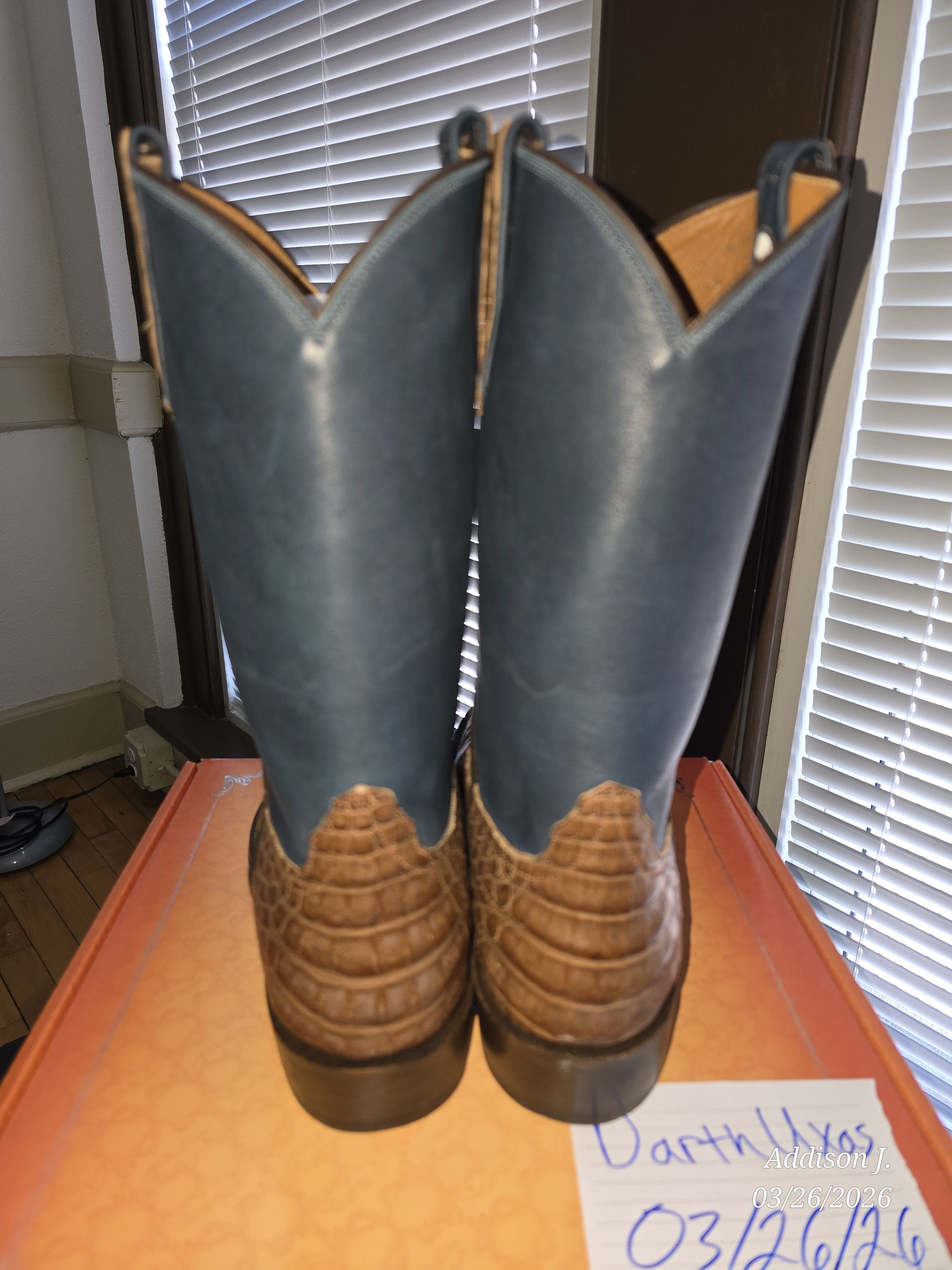 Rios of Mercedes Chocolate Caiman and Mustang Chief Boot Size US 11 / EU 44 - 4 Thumbnail