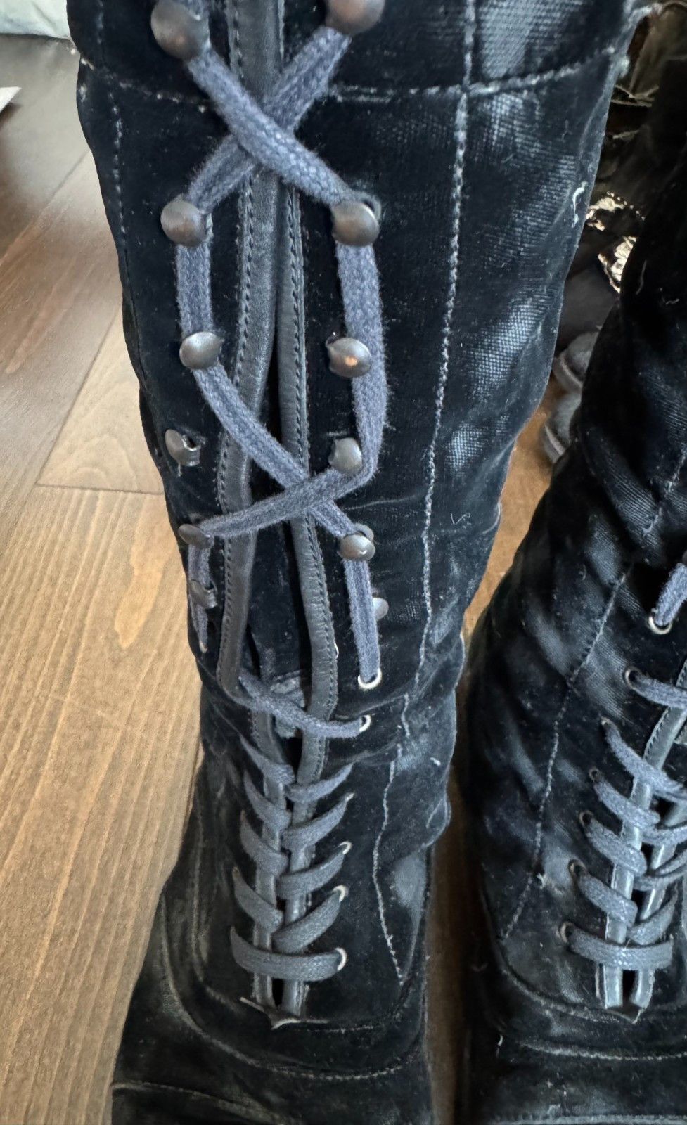 John Varvatos john varvatos parisian sandblasted velvet boots Size US 9.5 / EU 42-43 - 4 Thumbnail