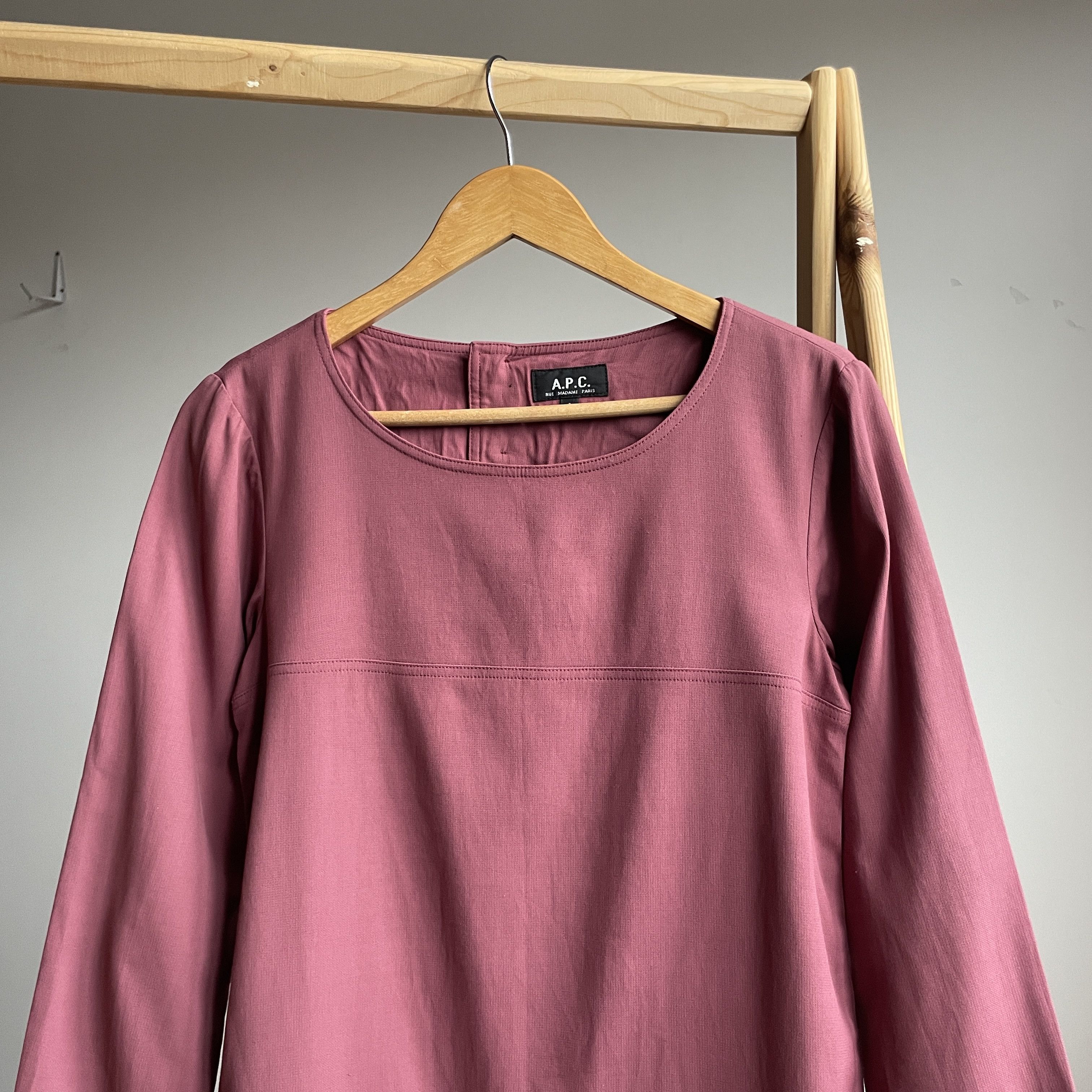 A.P.C. A.P.C. Viscose Cotton Tunic Dress Size S Size S / US 4 / IT 40 - 3 Thumbnail
