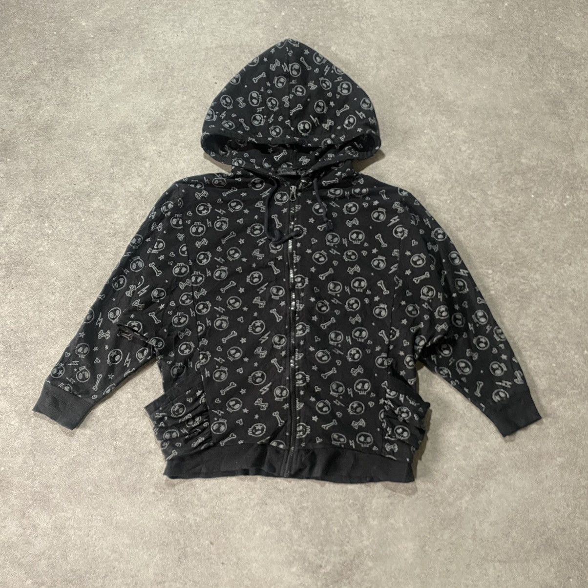 Seditionaries 2000s Banana Hip Vintage Skull Print Size S / US 4 / IT 40 - 1 Thumbnail