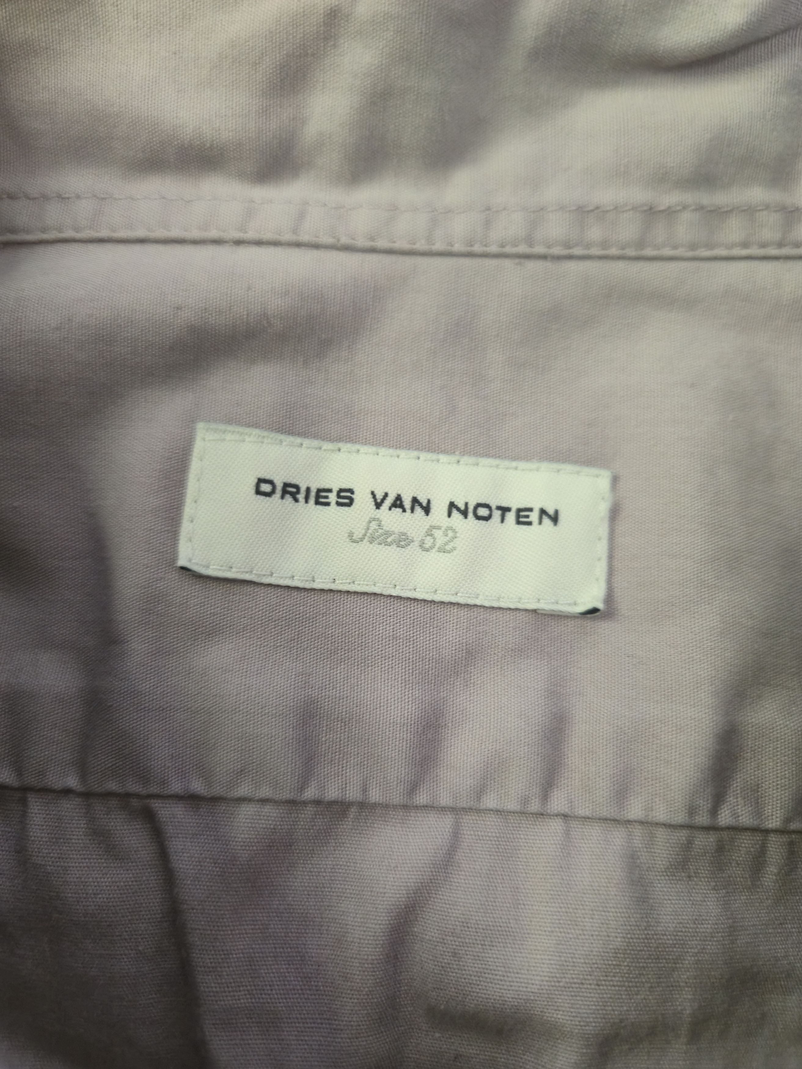 Dries Van Noten Dries Van Noten Lavender Poplin Button Shirt Size US L / EU 52-54 / 3 - 4 Thumbnail