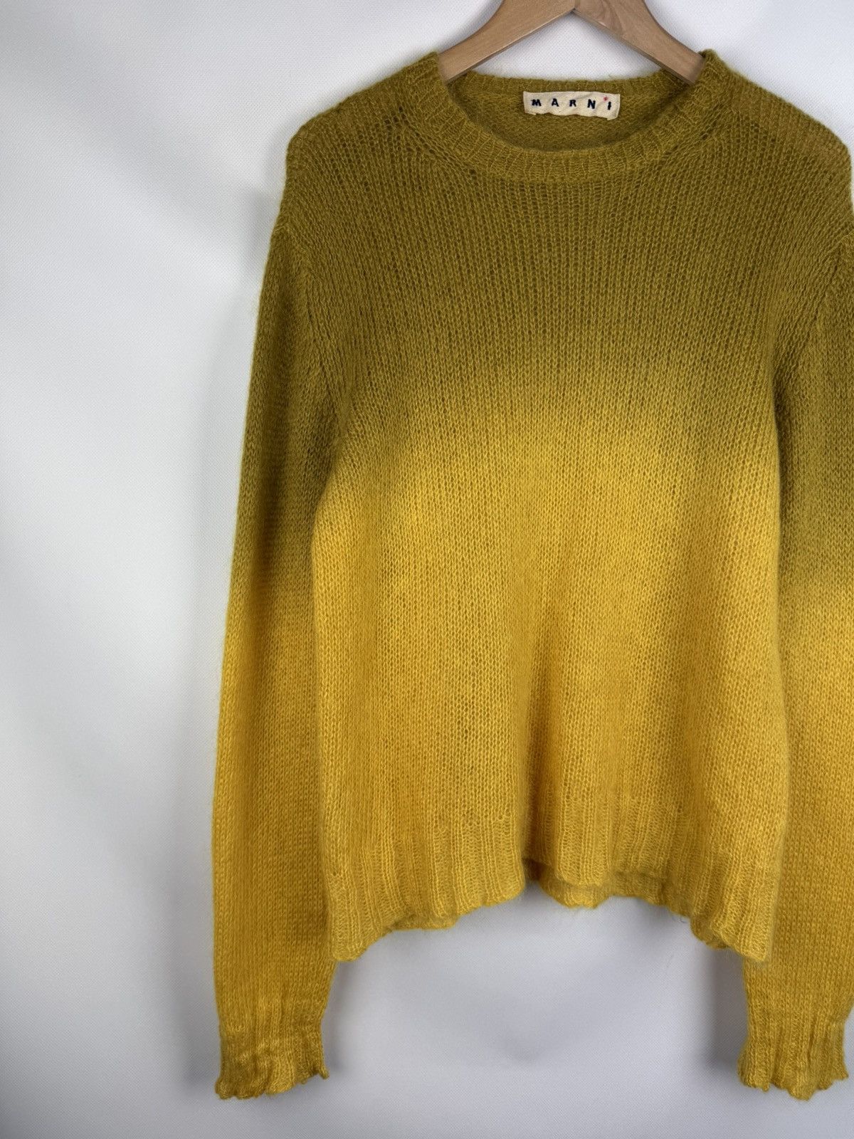Marni Marni Men’s Grunge Mohair Knitted Sweater Pullover Size US M / EU 48-50 / 2 - 2 Thumbnail