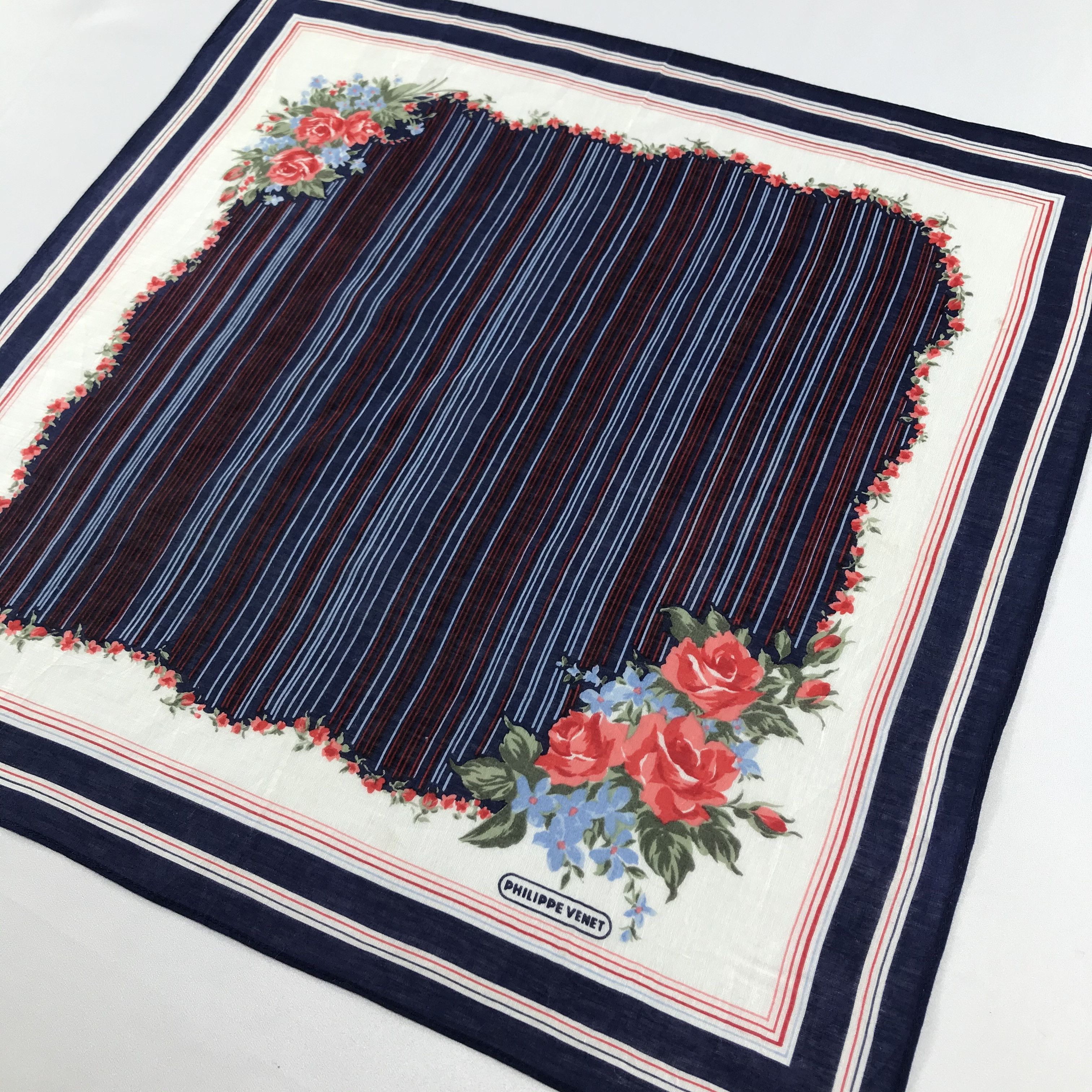 Vintage Philippe V Handkerchief Neckerchief Bandana H989 Size ONE SIZE - 4 Thumbnail