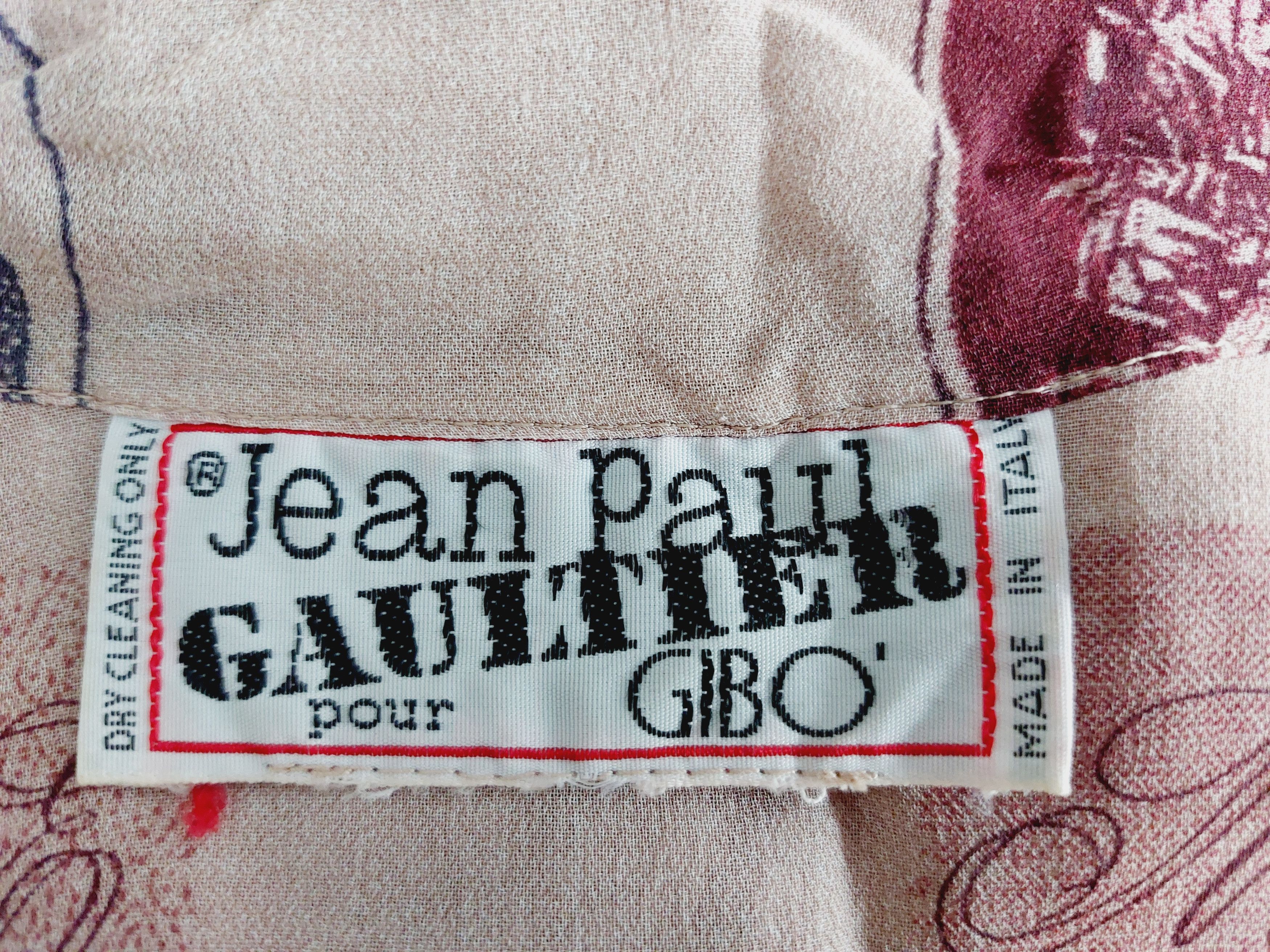 Jean Paul Gaultier 1986 Jean Paul Gaultier Pour Gibo Savana Africa Stamp Shirt Size US M / EU 48-50 / 2 - 17 Thumbnail