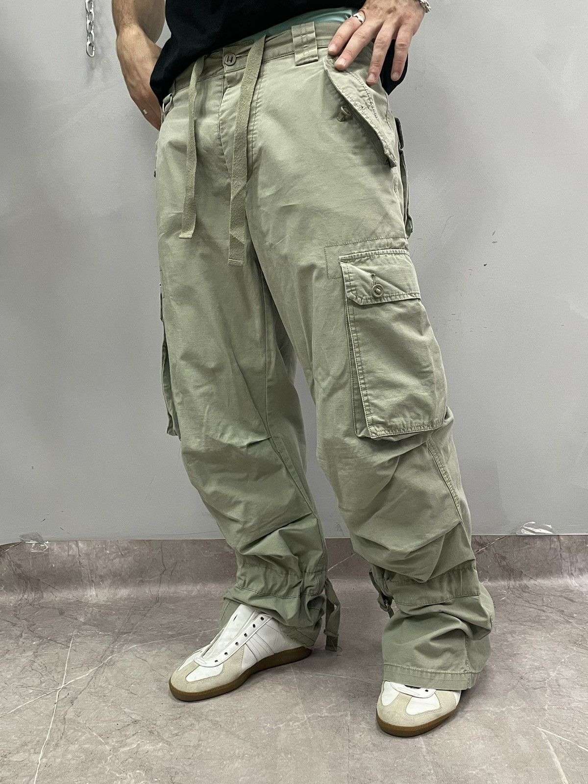 Other Retro Oakley style bondage cargo hype casual pants y2k Size US 33 - 13 Thumbnail