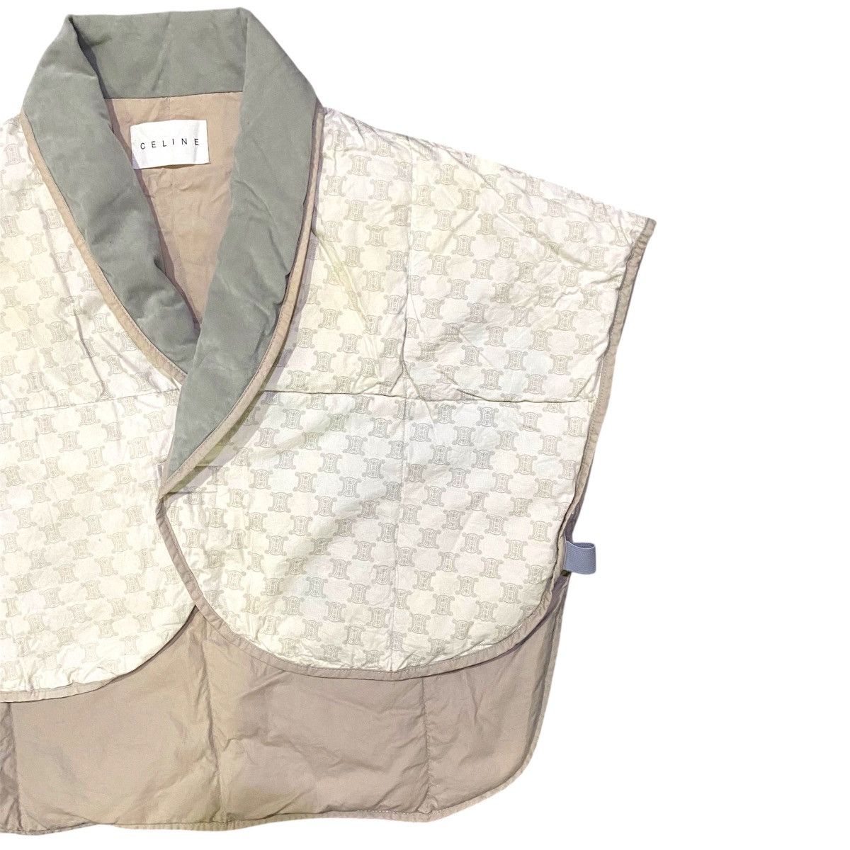 Celine Celine Quilted Monogram Cape Vest - Rare Vintage Size M / US 6-8 / IT 42-44 - 3 Thumbnail