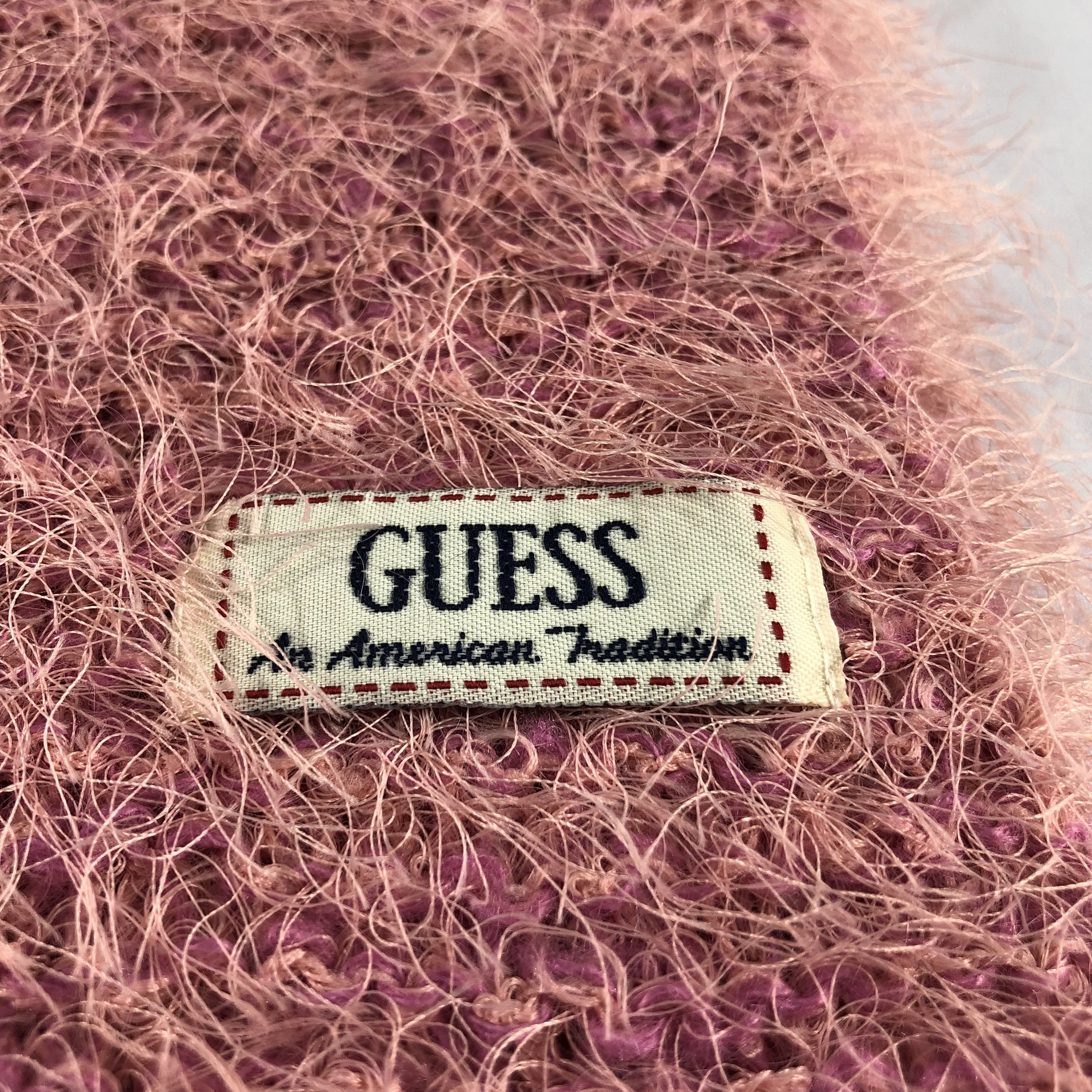 Guess Guess Pink Faux Fur Wool Scarf Muffler V1011 Size ONE SIZE - 4 Thumbnail