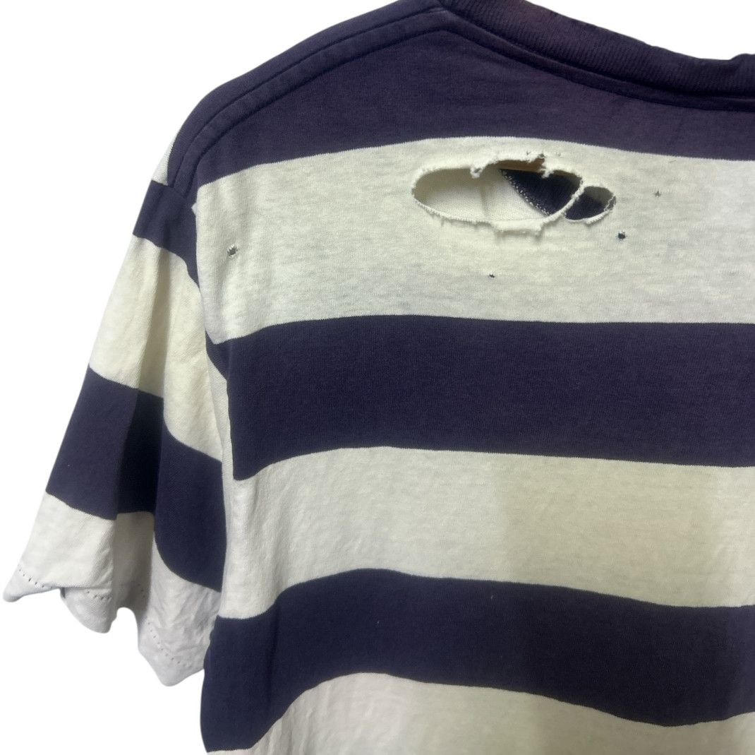 Velva Sheen Thrashed Sun Faded Striped Shirt Distressed ERD Grunge Size US L / EU 52-54 / 3 - 3 Thumbnail