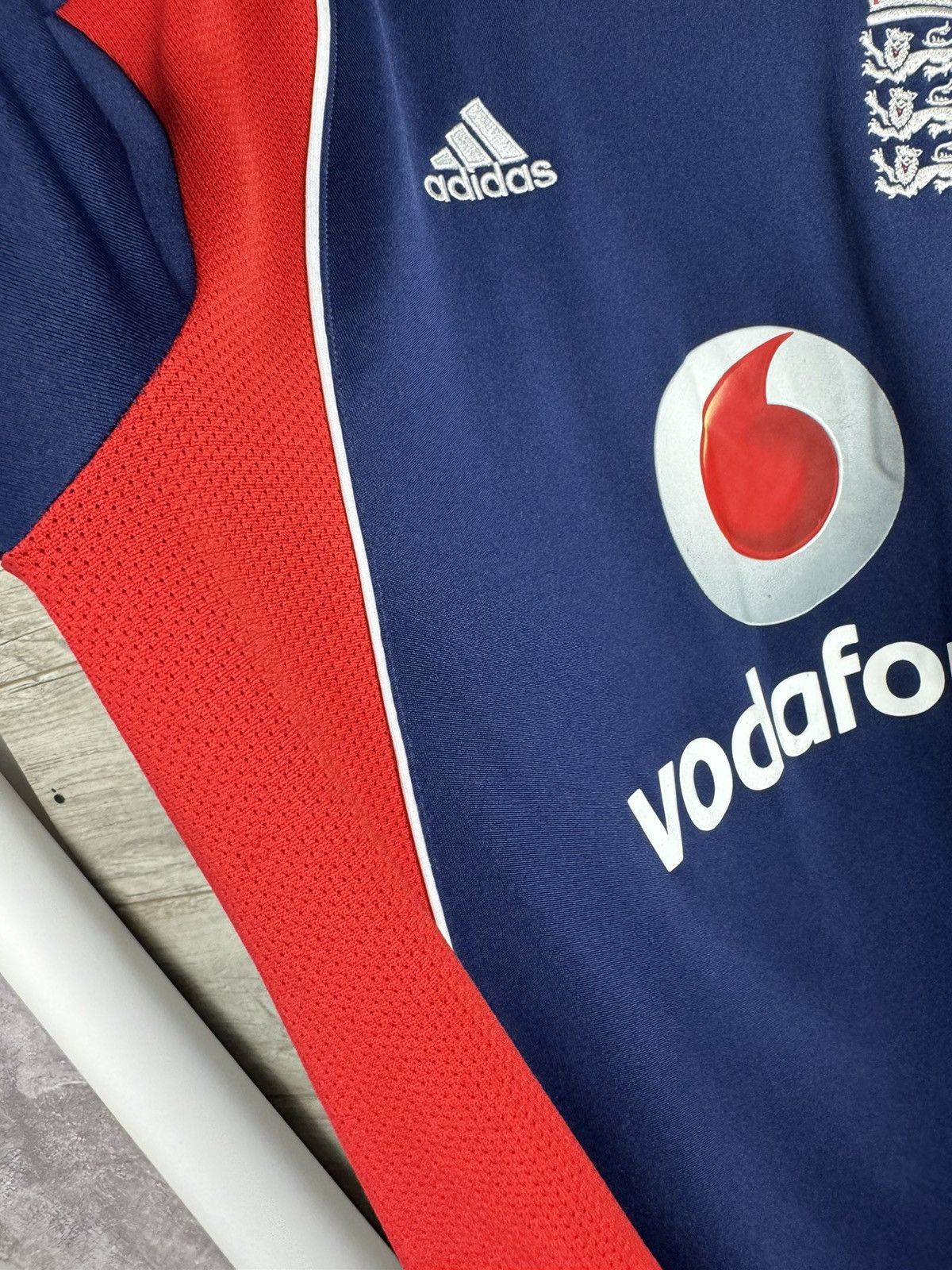 Adidas England Cricket Shirt Adidas 2008 Ashes Vodafone Jersey Size US S / EU 44-46 / 1 - 7 Thumbnail