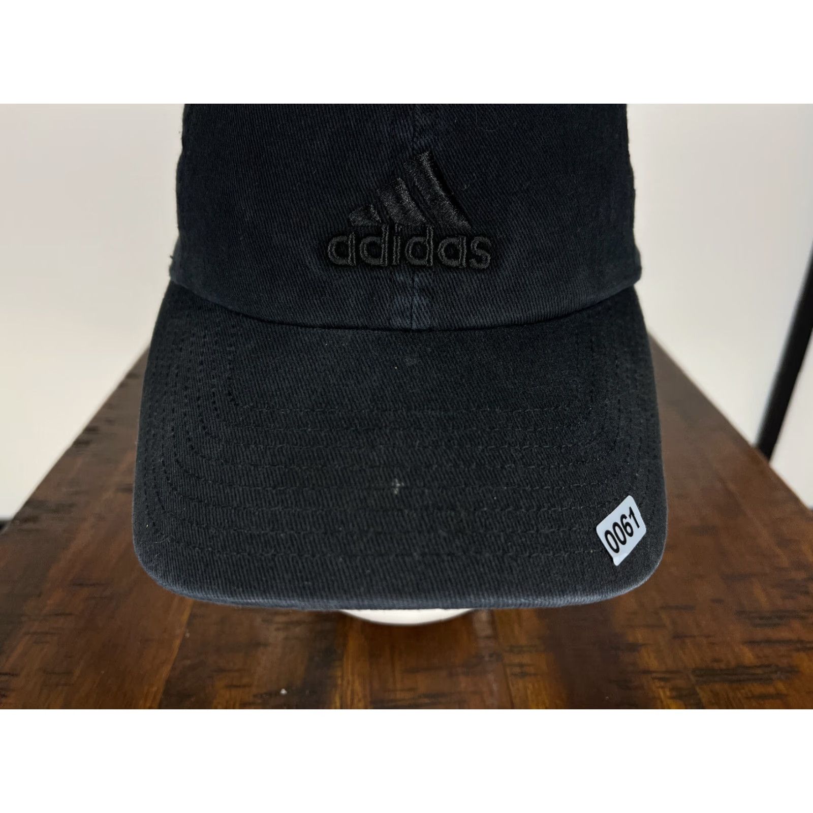 Adidas ADIDAS Hat Baseball Cap One Size Black Cotton Twill Strapback Breathable Adjustable Mens Baseball Cap 90s Outdoor Sports Size ONE SIZE - 3 Thumbnail