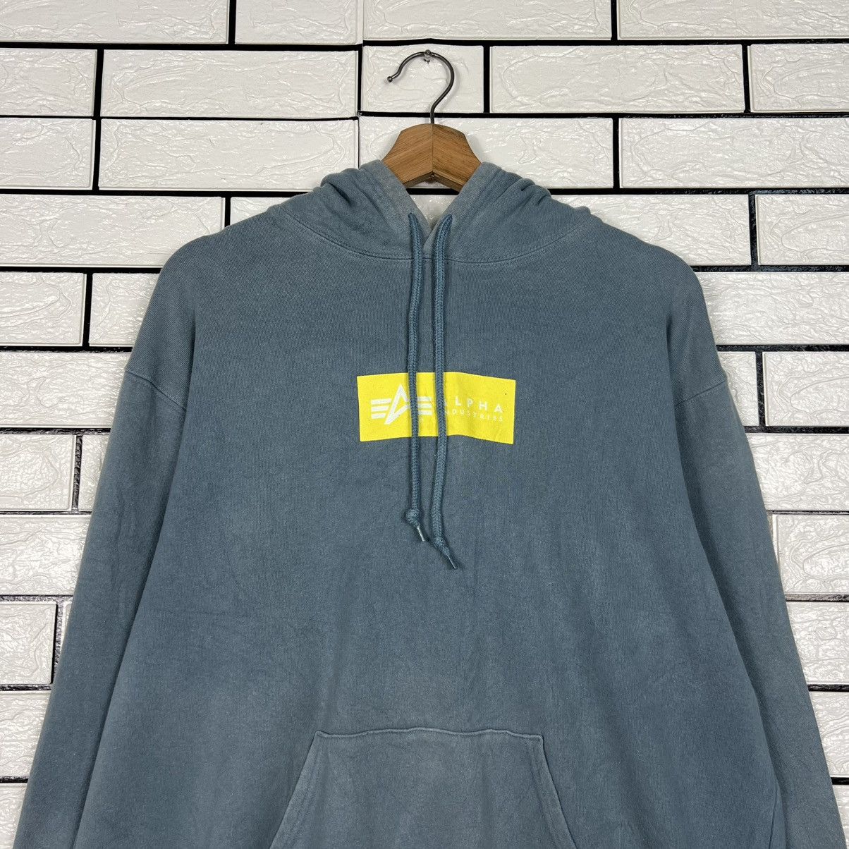 Alpha Industries ALPHA INDUSTRIES Box Logo Pullover Hoodies #4045-C184 Size US XL / EU 56 / 4 - 10 Thumbnail