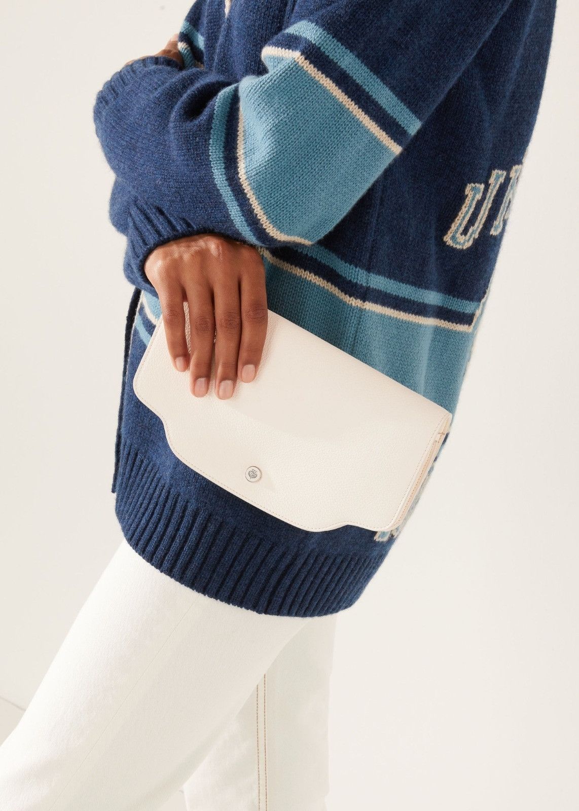 Loro Piana o1srvl11e0924 Size: / OS Sesia Clutch Purse Bag in White Size ONE SIZE - 2 Thumbnail