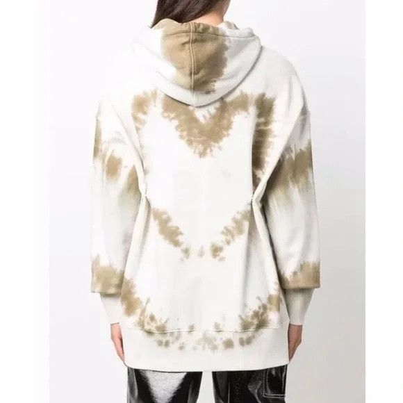 Givenchy Green Tie Dye Heart Logo Oversized Buttoned Hoodie Size US M / EU 48-50 / 2 - 2 Thumbnail