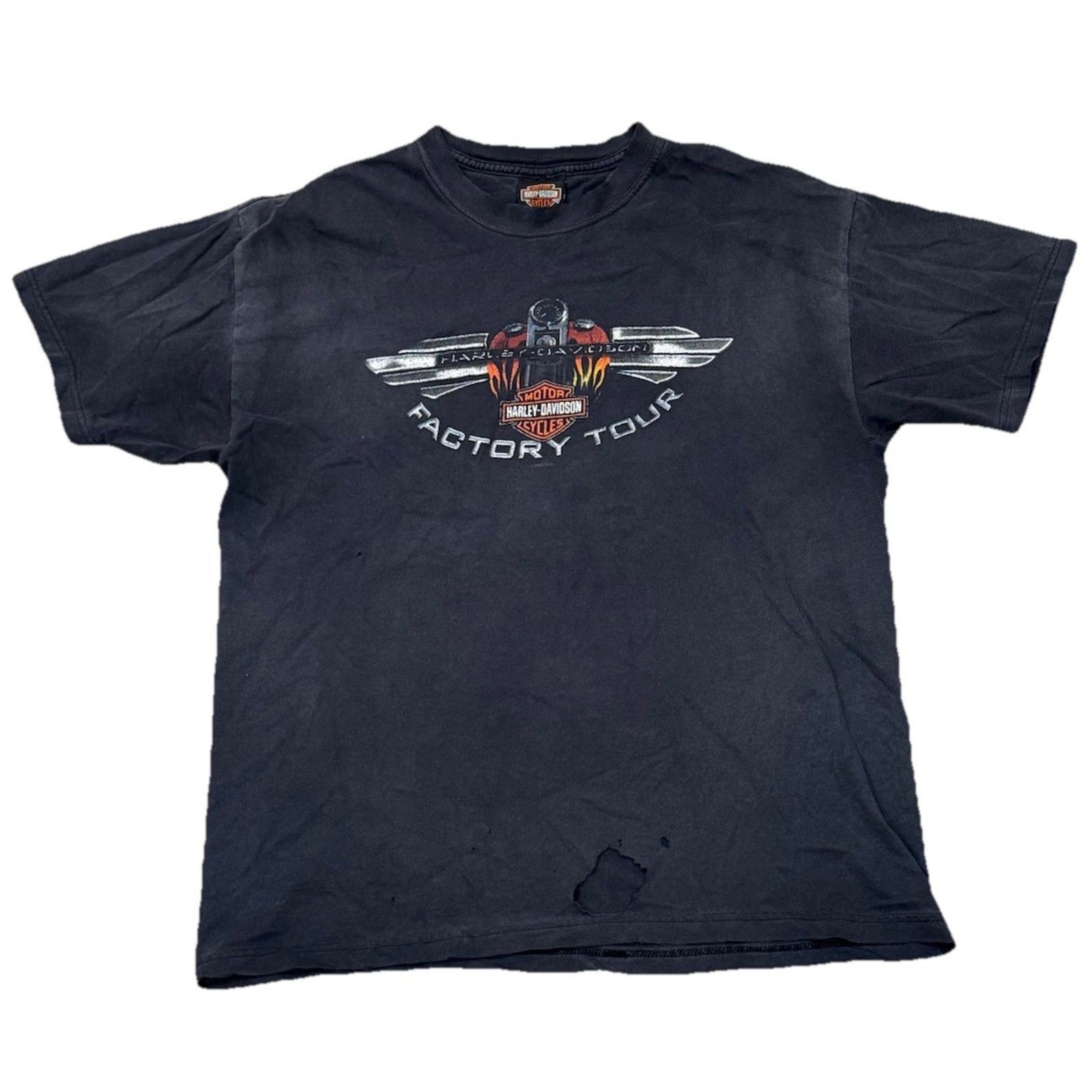 Harley Davidson Harley Davidson Graphic Tee Distressed Y2K 2007 Faded Size US L / EU 52-54 / 3 - 1 Thumbnail