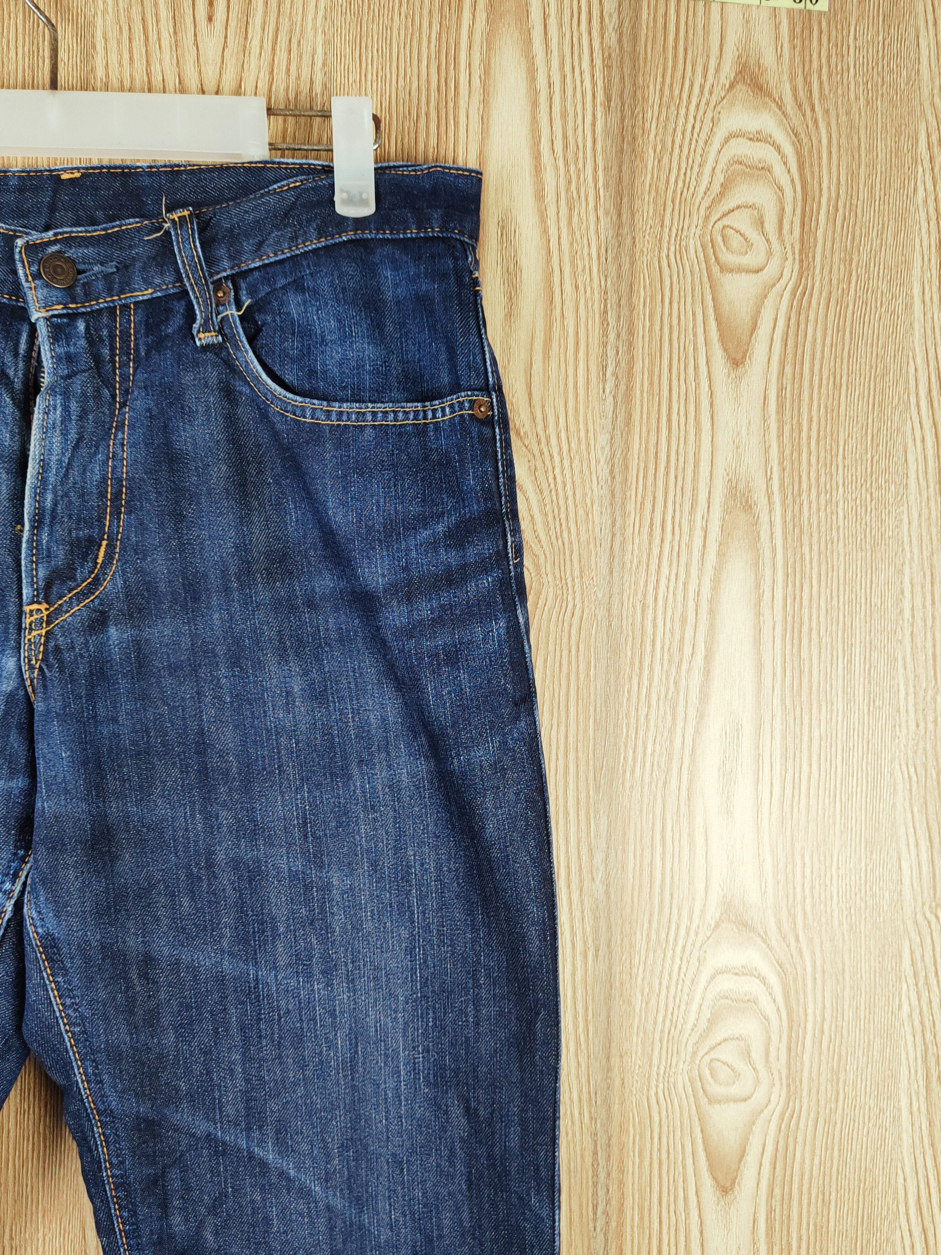 Edwin Edwin Dark Blue Distressed Ripped Jeans #S2683 Size US 31 - 5 Thumbnail