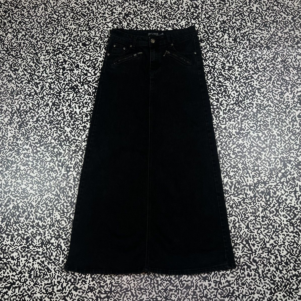 Japanese Brand Vintage Y2K Japanese Style Flared Sexy Denim Maxi Skirt Size 28" / US 6 / IT 42 - 5 Thumbnail