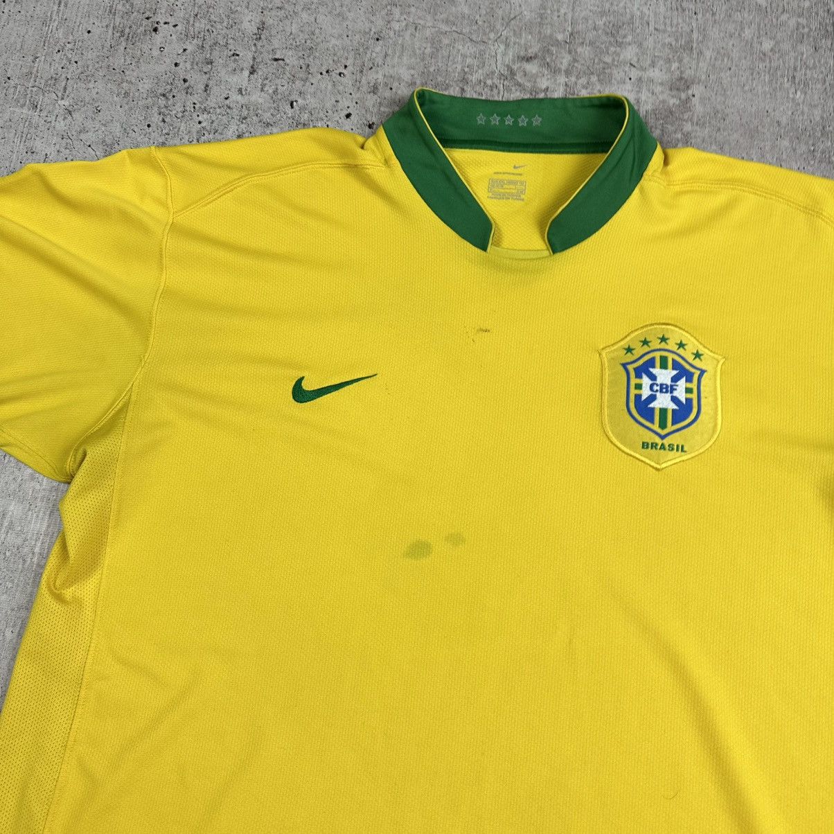 Nike 2006 Nike Brazil National Team Vintage Soccer Jersey Size US XXL / EU 58 / 5 - 3 Thumbnail