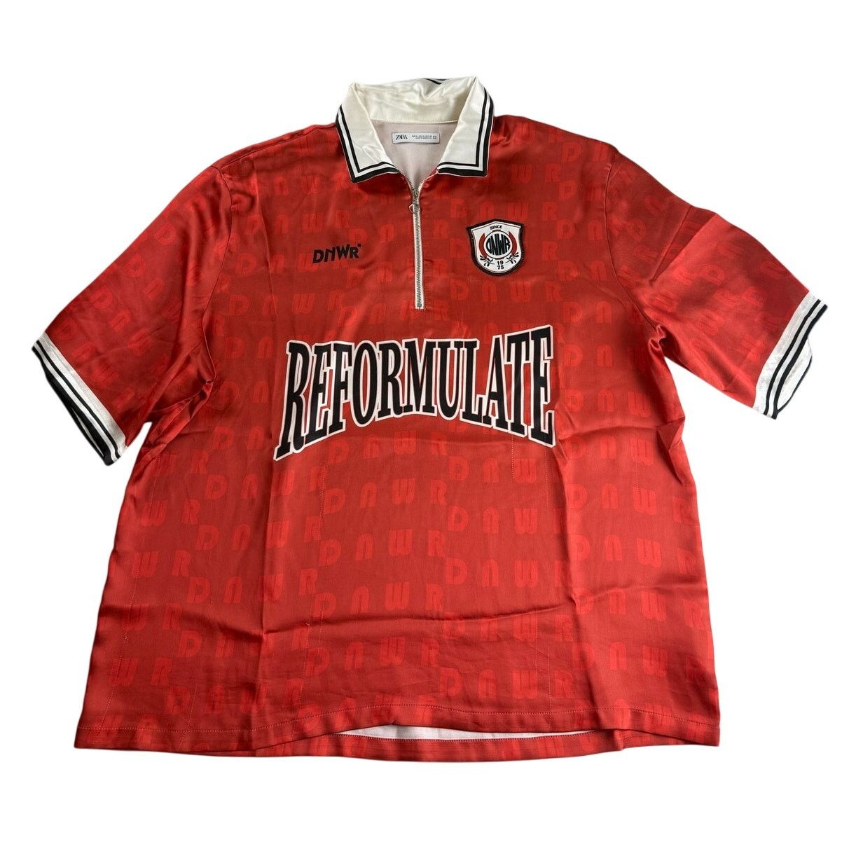 Zara Zara Reformulate Polo Shirt - Red and White - Size XL Size US XL / EU 56 / 4 - 1 Thumbnail