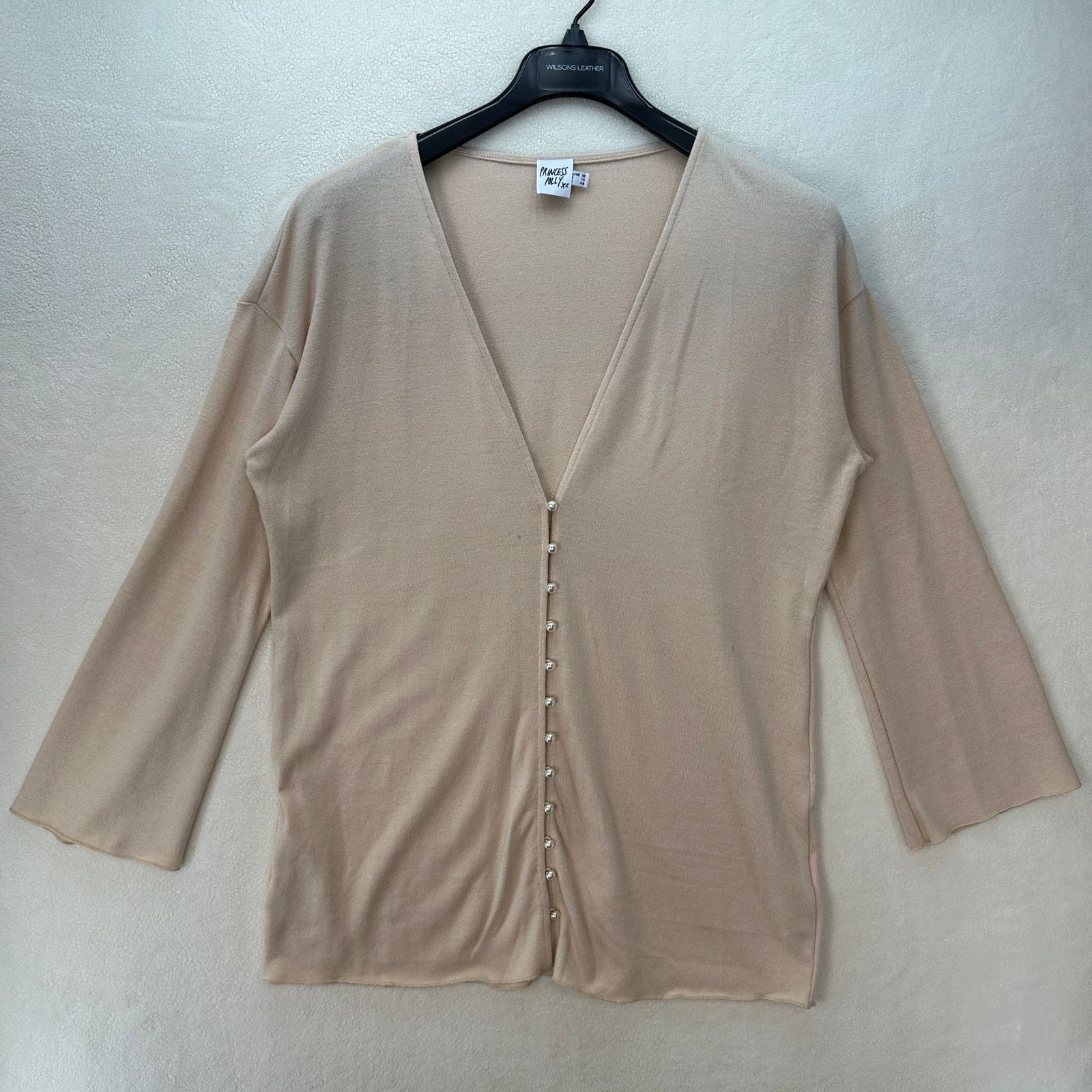 PRINCESS POLLY PRINCESS POLLY Women's size 18 Beige Blouse Size XXL / US 16-18 / IT 52-54 - 1 Thumbnail