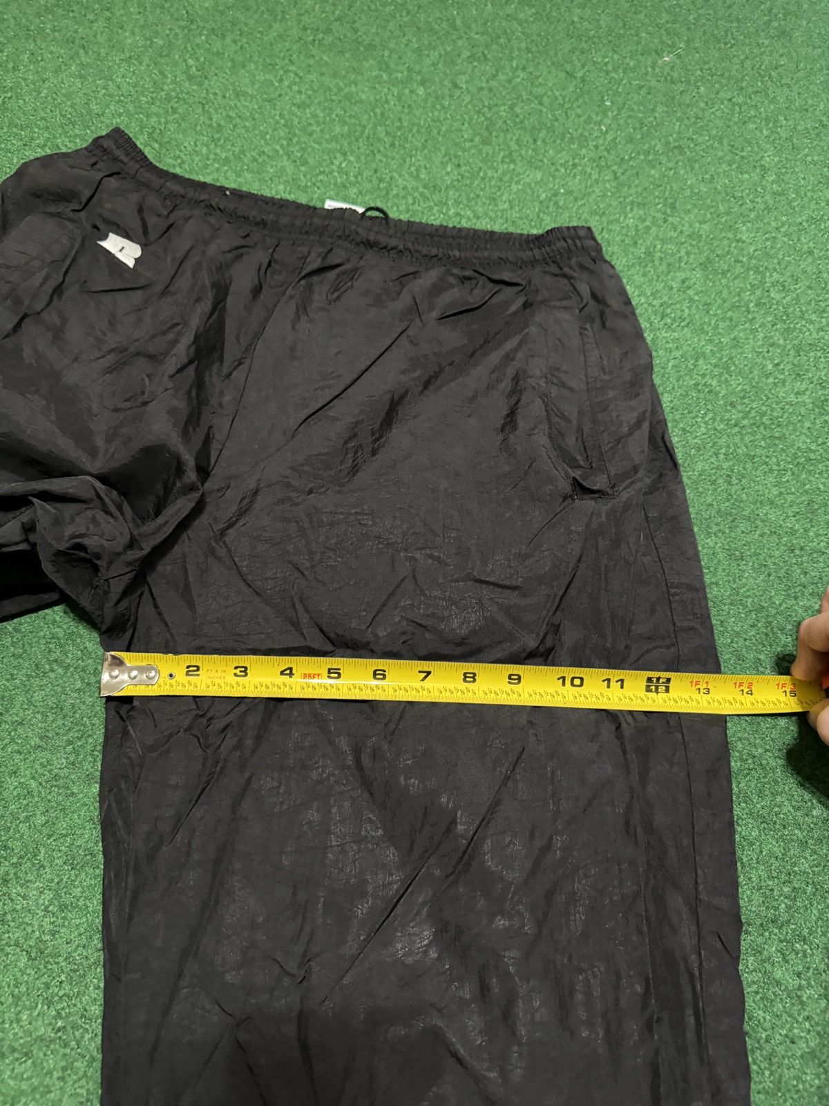 Russell Athletic Vintage 90s Russell Athletic Baggy Black Swishy Lrg Pants Size US 34 / EU 50 - 9 Thumbnail