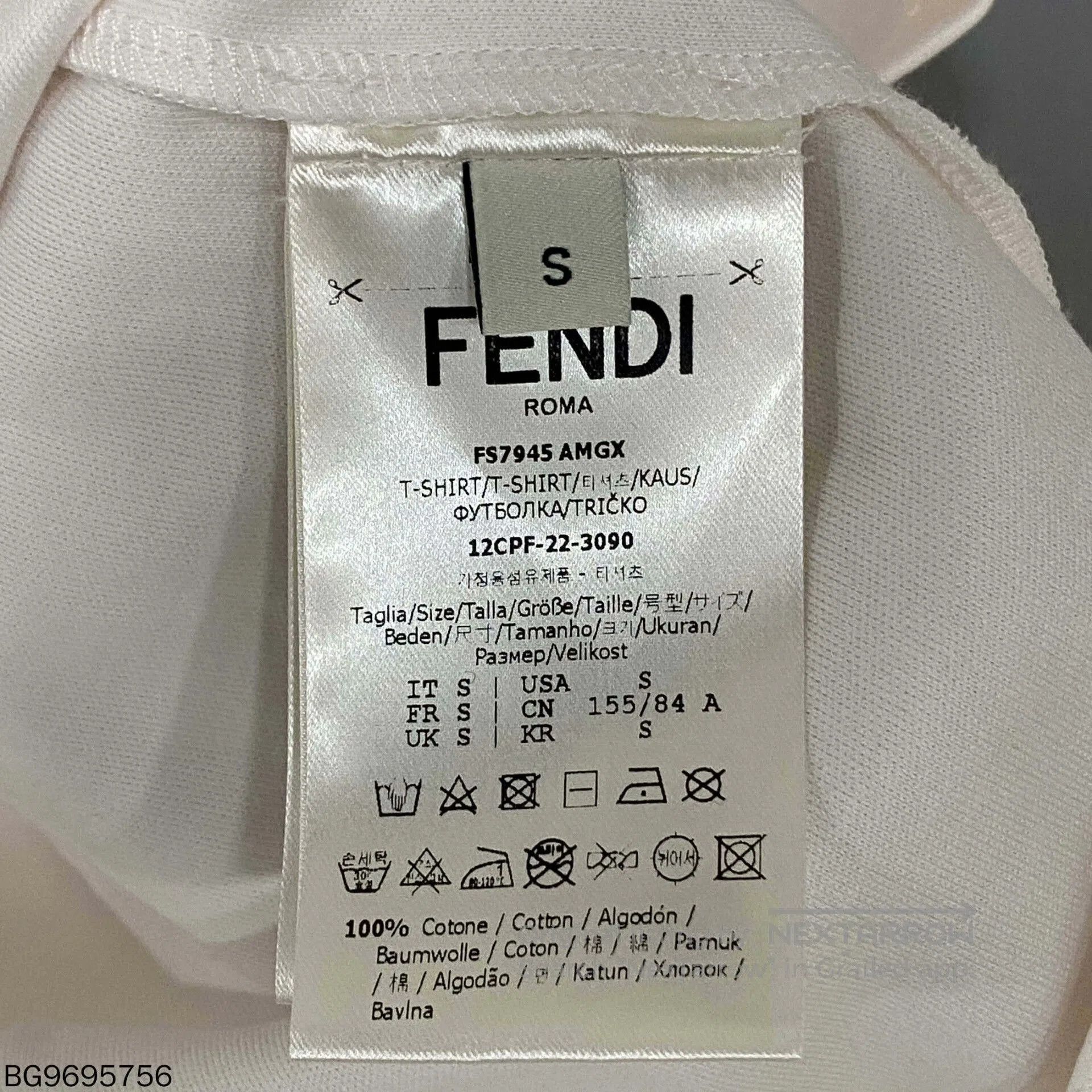 Fendi FENDI Cuff Double F Pocket Tee. Size US S / EU 44-46 / 1 - 4 Thumbnail