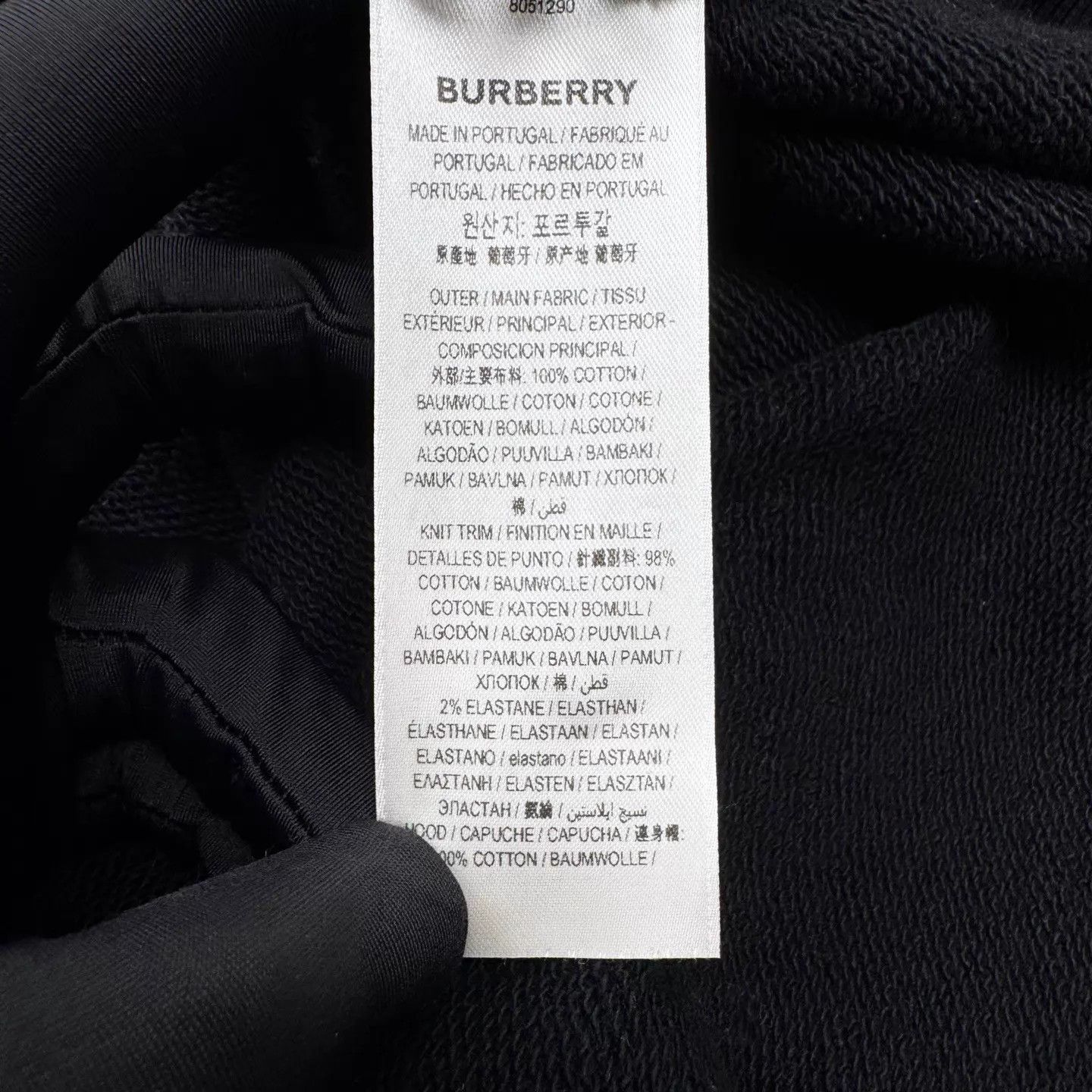 Burberry Burberry Black Tiger Embroidered TB Hoodie XL Unisex Size US XL / EU 56 / 4 - 4 Thumbnail