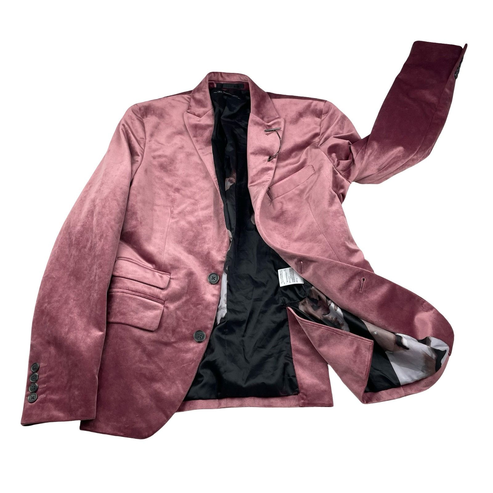 I.N.C NEW INC International Concepts Men's Velvet Slim Tuxedo Suit Size 34R - 3 Thumbnail